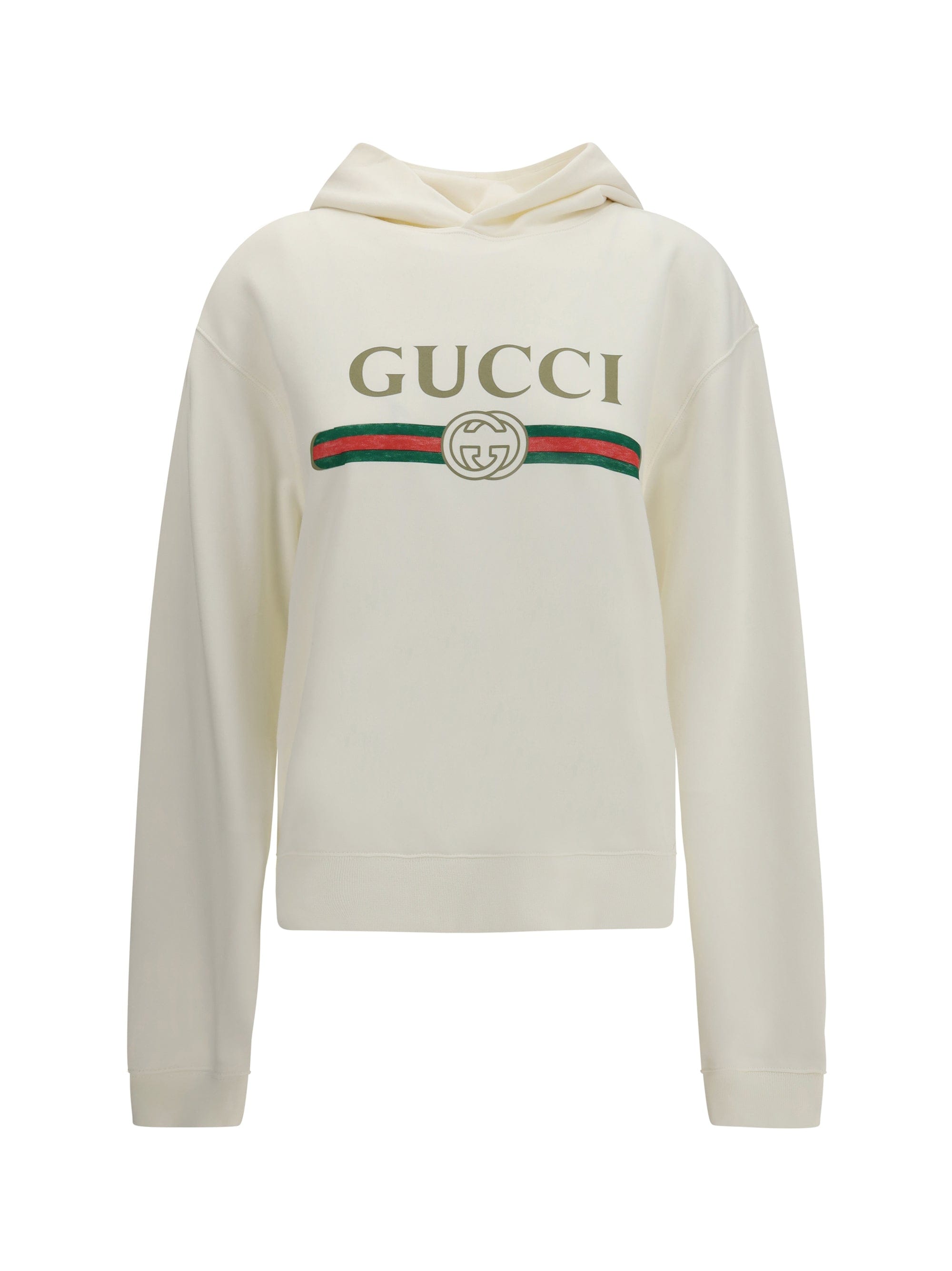 Gucci Web Hoodie — White