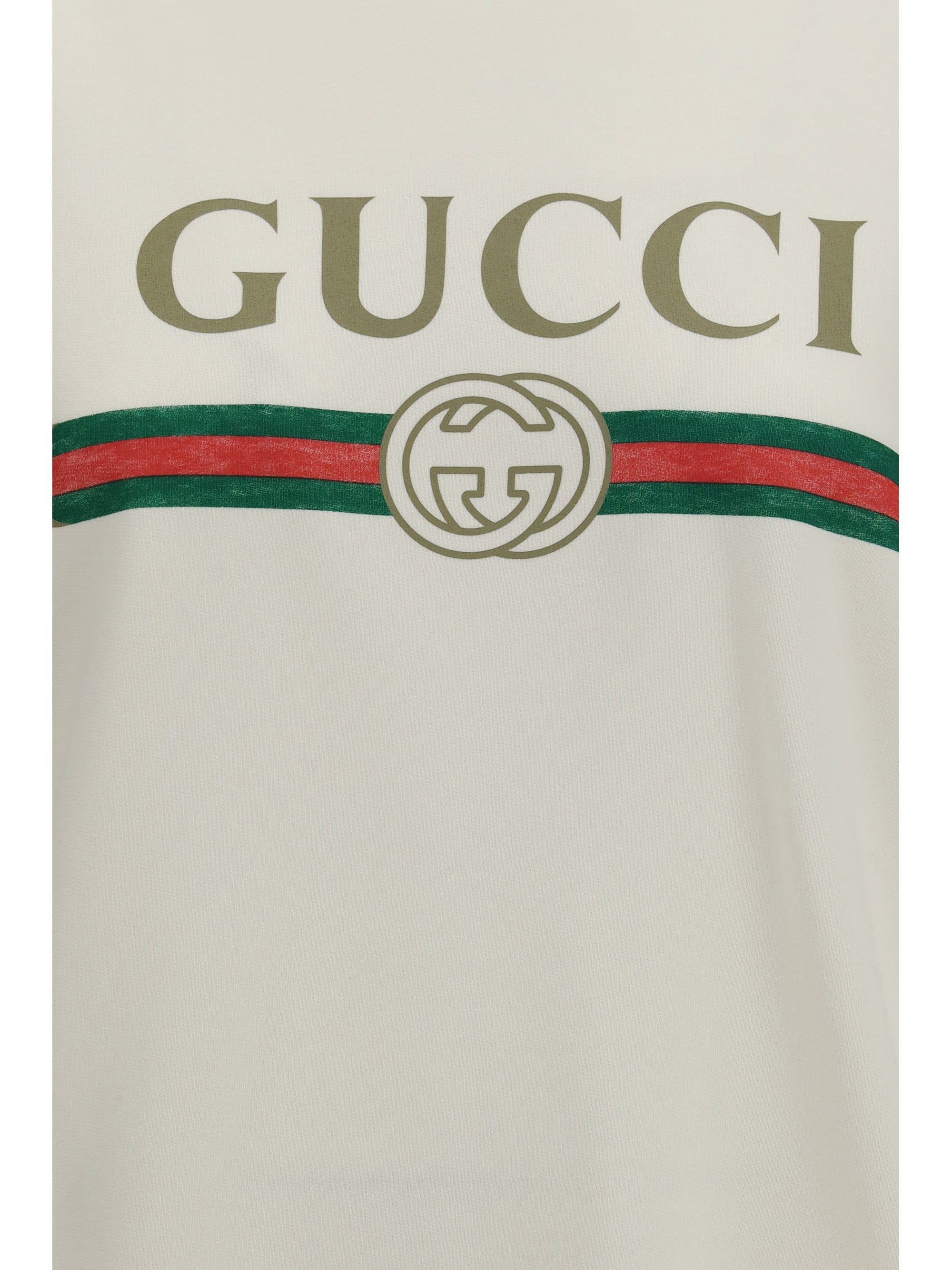 Gucci Web Hoodie — White