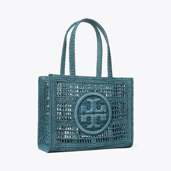 Tory Burch Small Ella Hand - Crocheted Tote Deep Slate