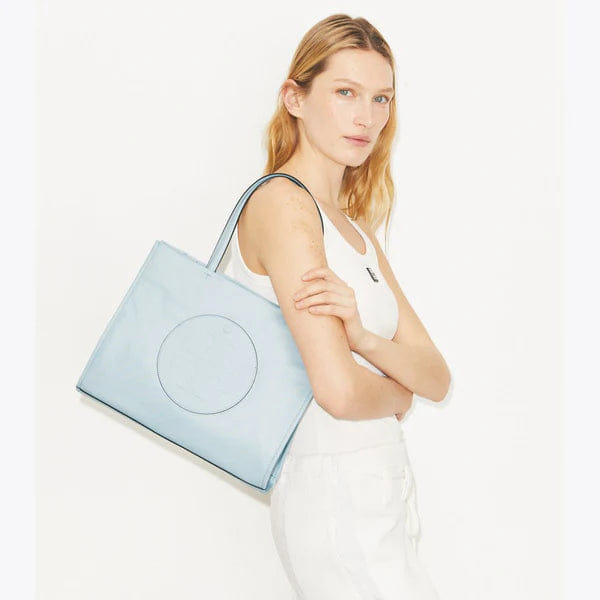 Tory Burch Small Ella Tote Crane Blue