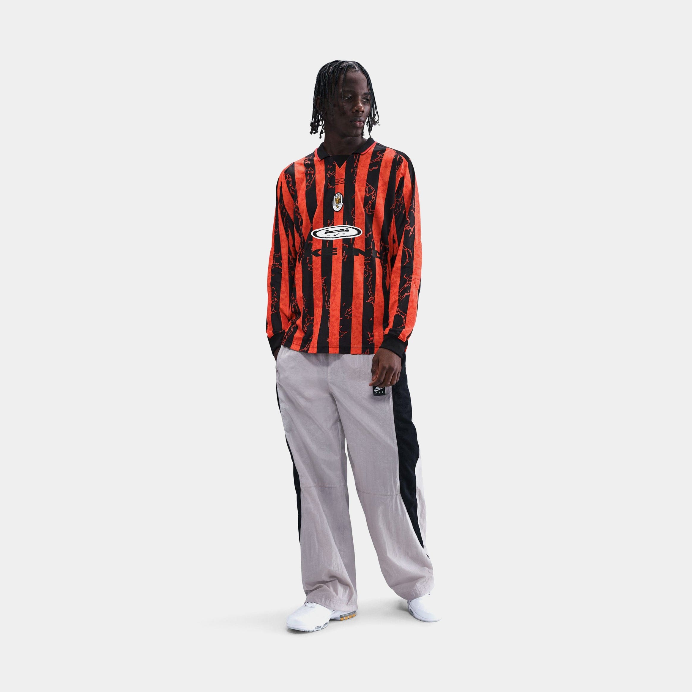 Nike Air VCTRY Long Sleeve Mens Jersey (Picante Red/University Red/Black)