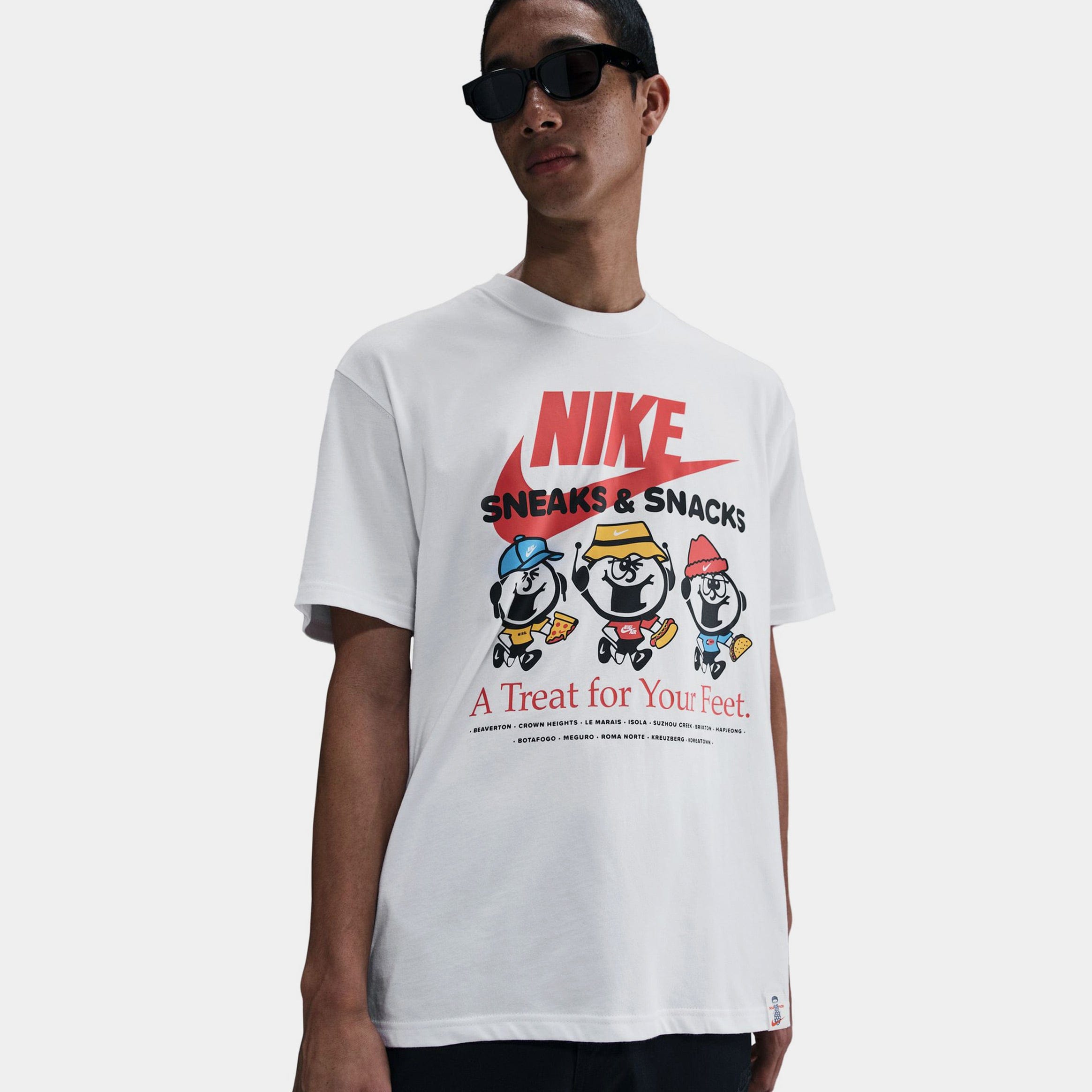Nike NSW Max90 Sole Food Mens Short Sleeve Shirt (White)