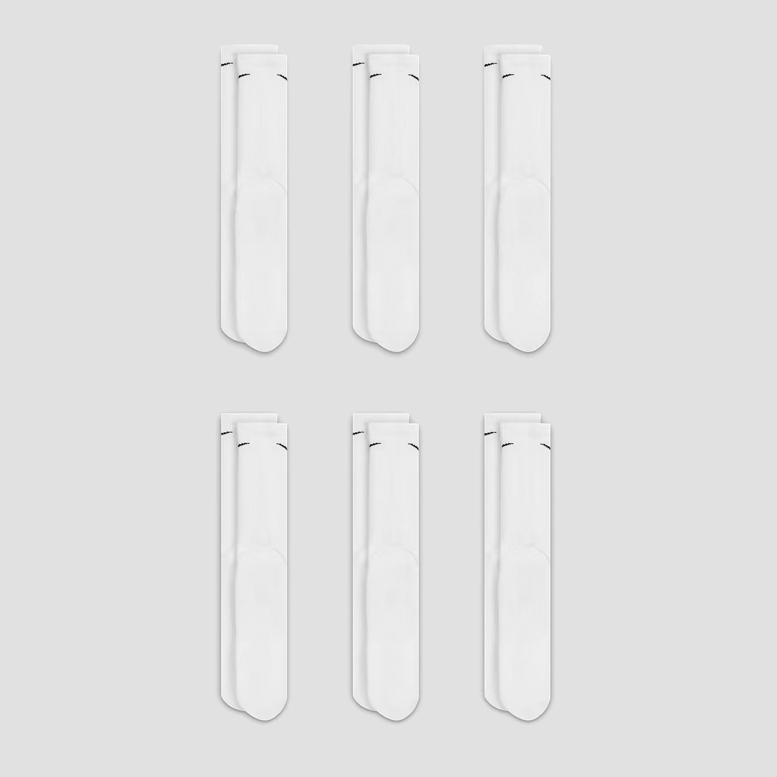 Nike Everyday Plus Cushioned Socks White / Black (6 pairs)