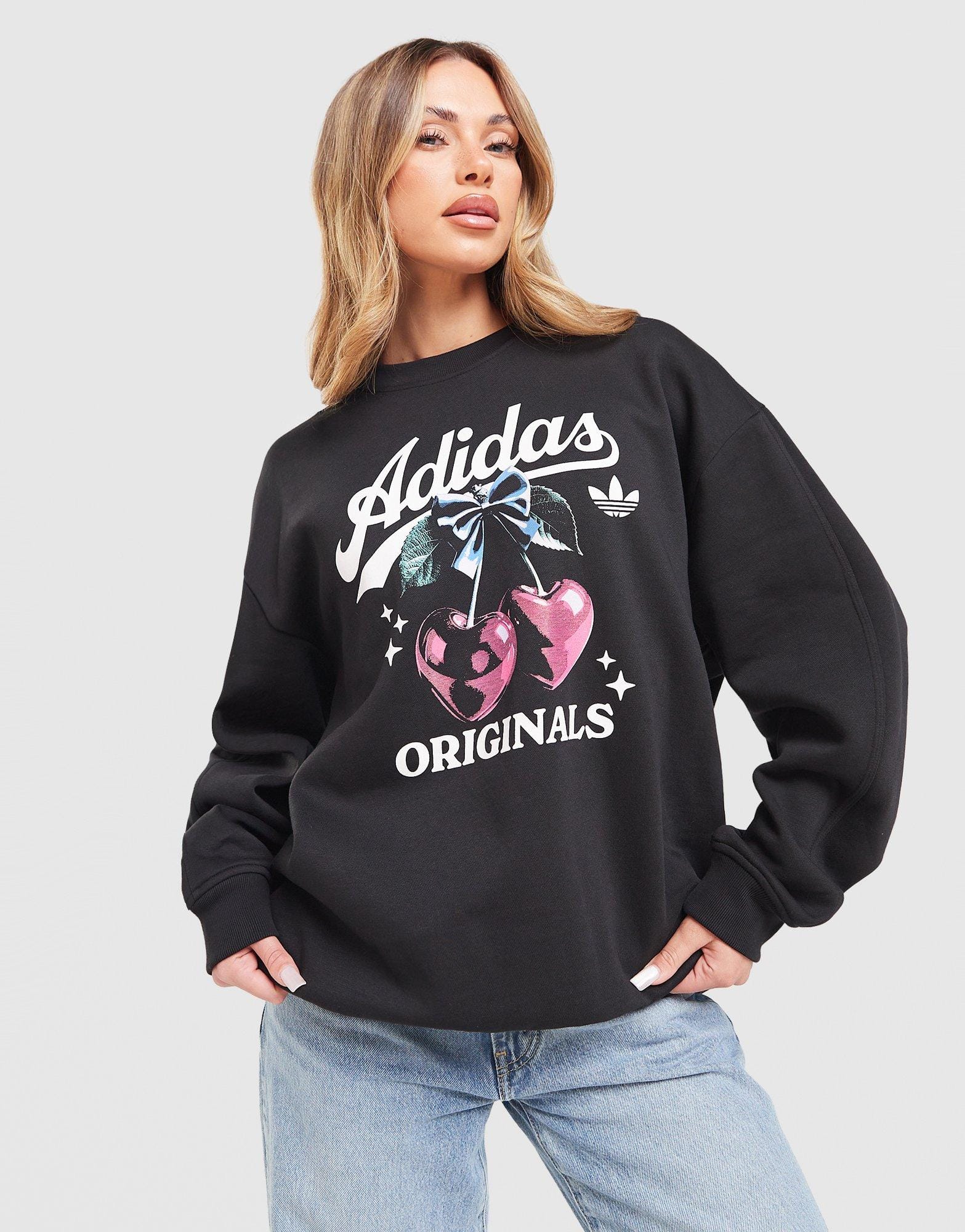 adidas Cherry Boyfriend Crew Sweatshirt