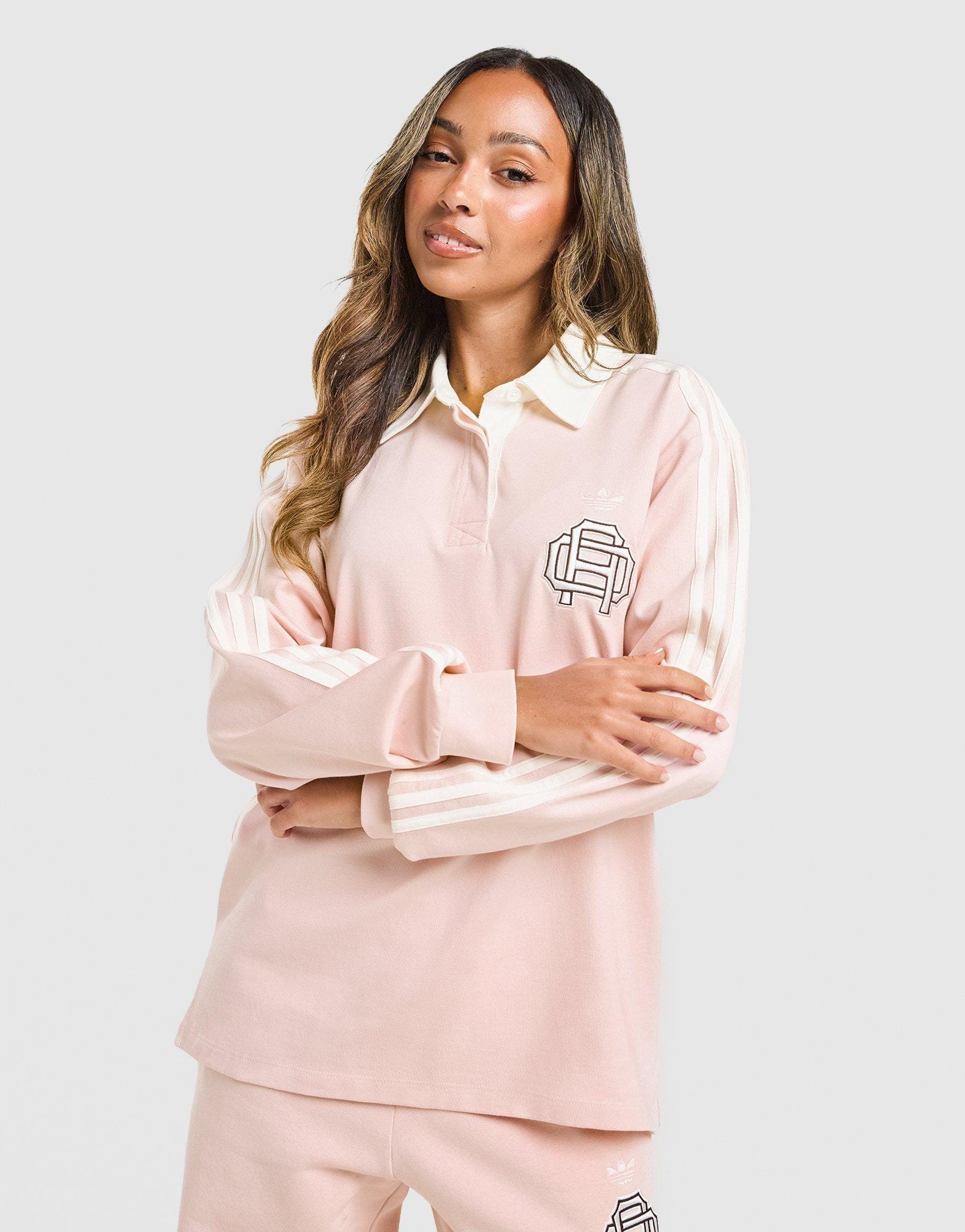 adidas 3 - Stripes Emblem Rugby Shirt