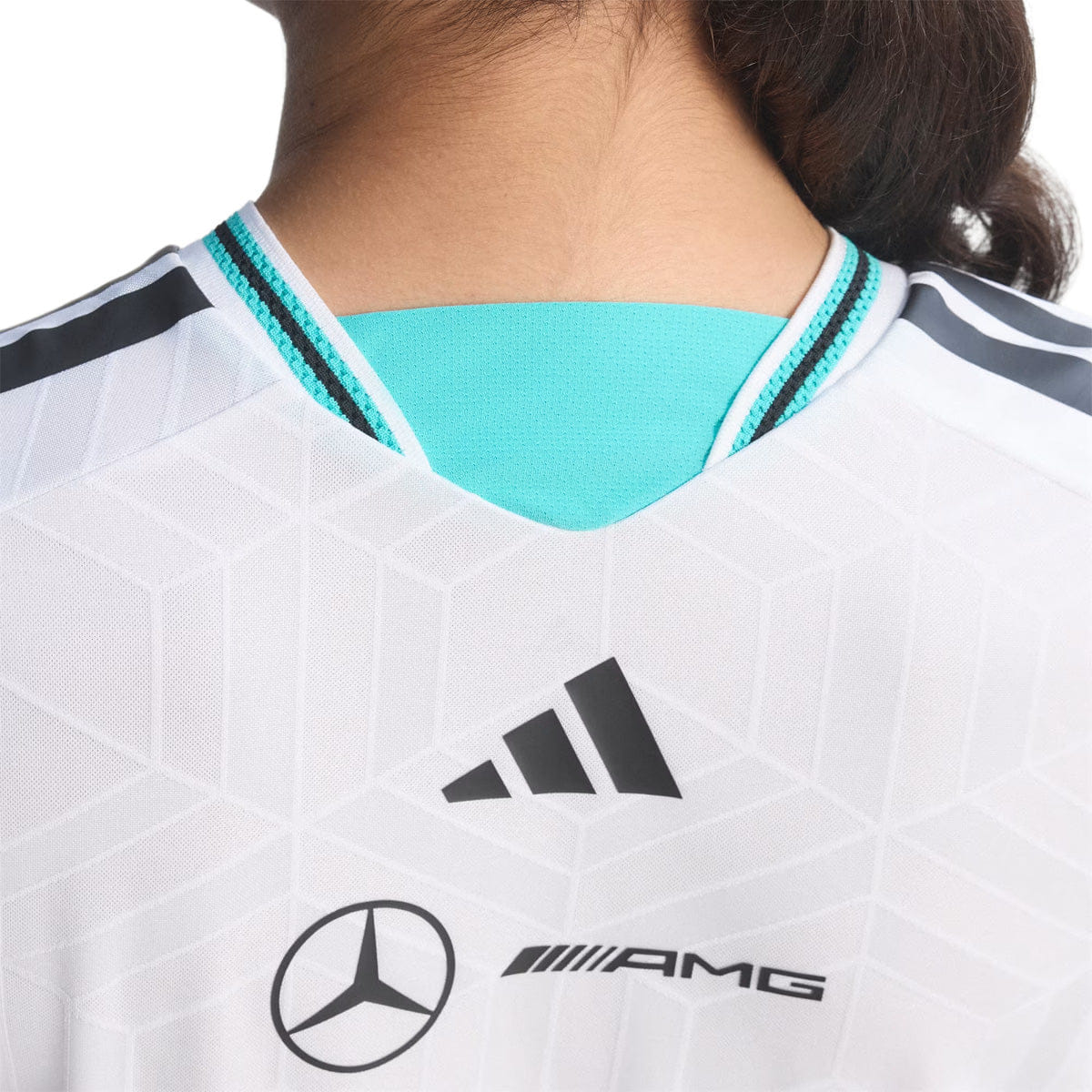 adidas MERCEDES - AMG PETRONAS FORMULA 1 TEAM DRIVER JERSEY AUTHENTIC WHITE