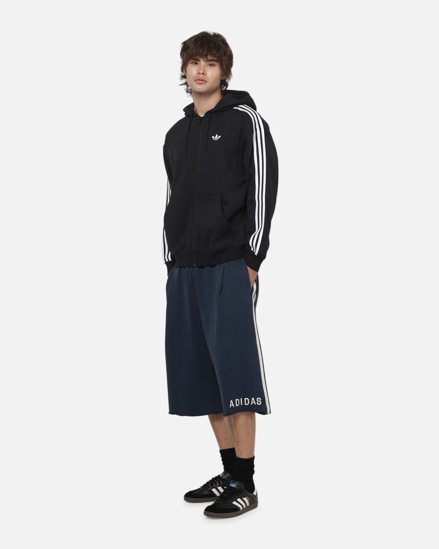 adidas Originals Long Sweat Shorts Night Indigo
