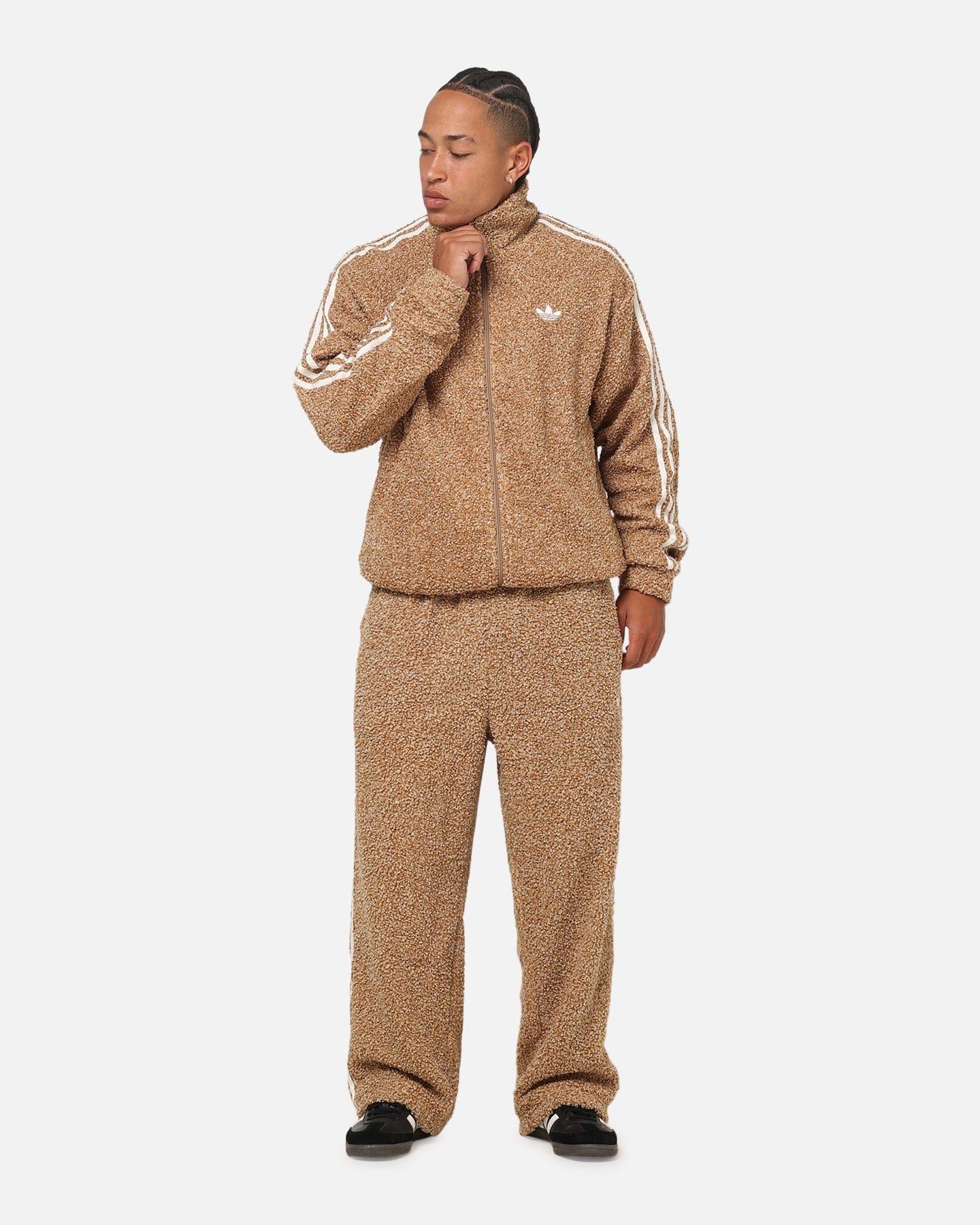 adidas Boucle Firebird Track Pant Cardboard