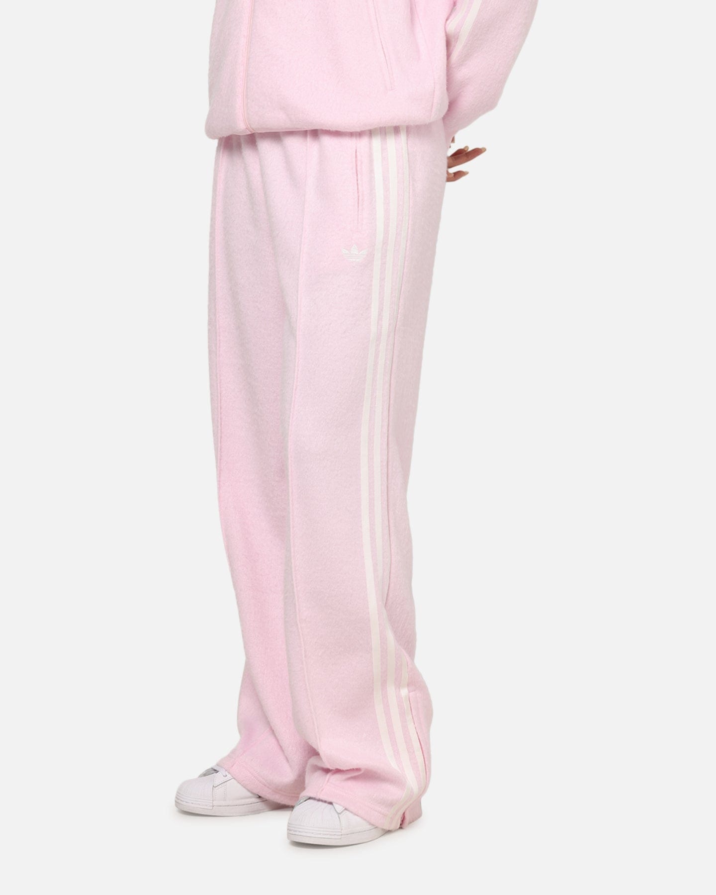 adidas Women's Mohair Firebird Track Pants Clear Pink