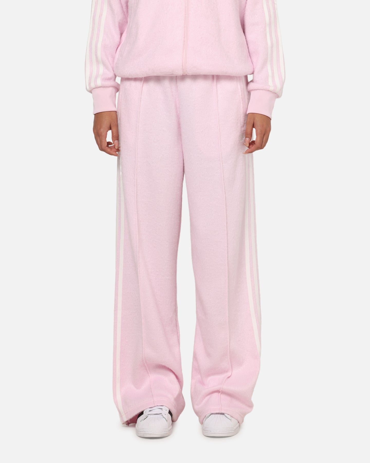 adidas Women's Mohair Firebird Track Pants Clear Pink