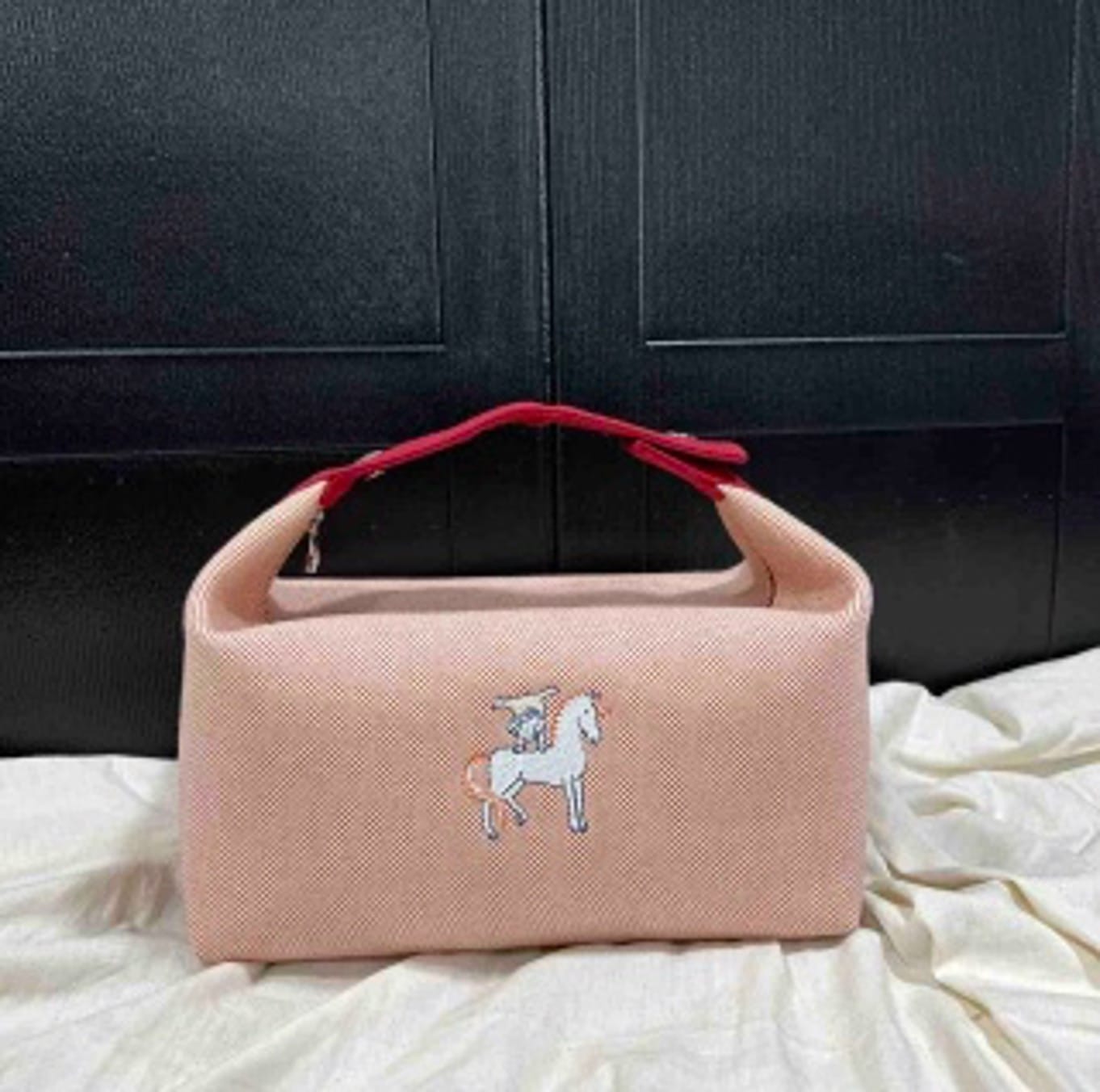 Hermes pink pony lunchbox bag Xin US652628