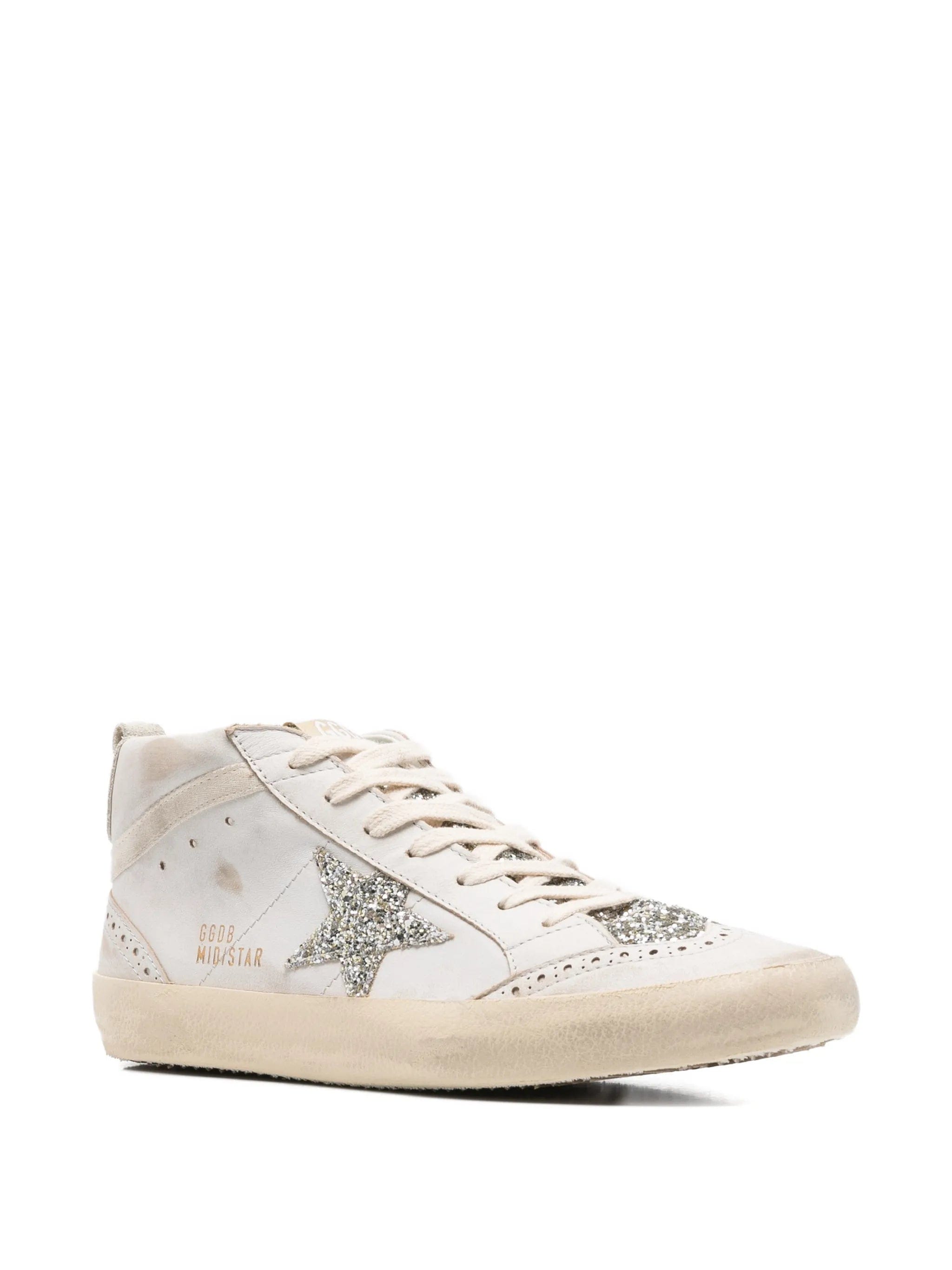 Golden Goose Mid - Star glitter - detail sneakers