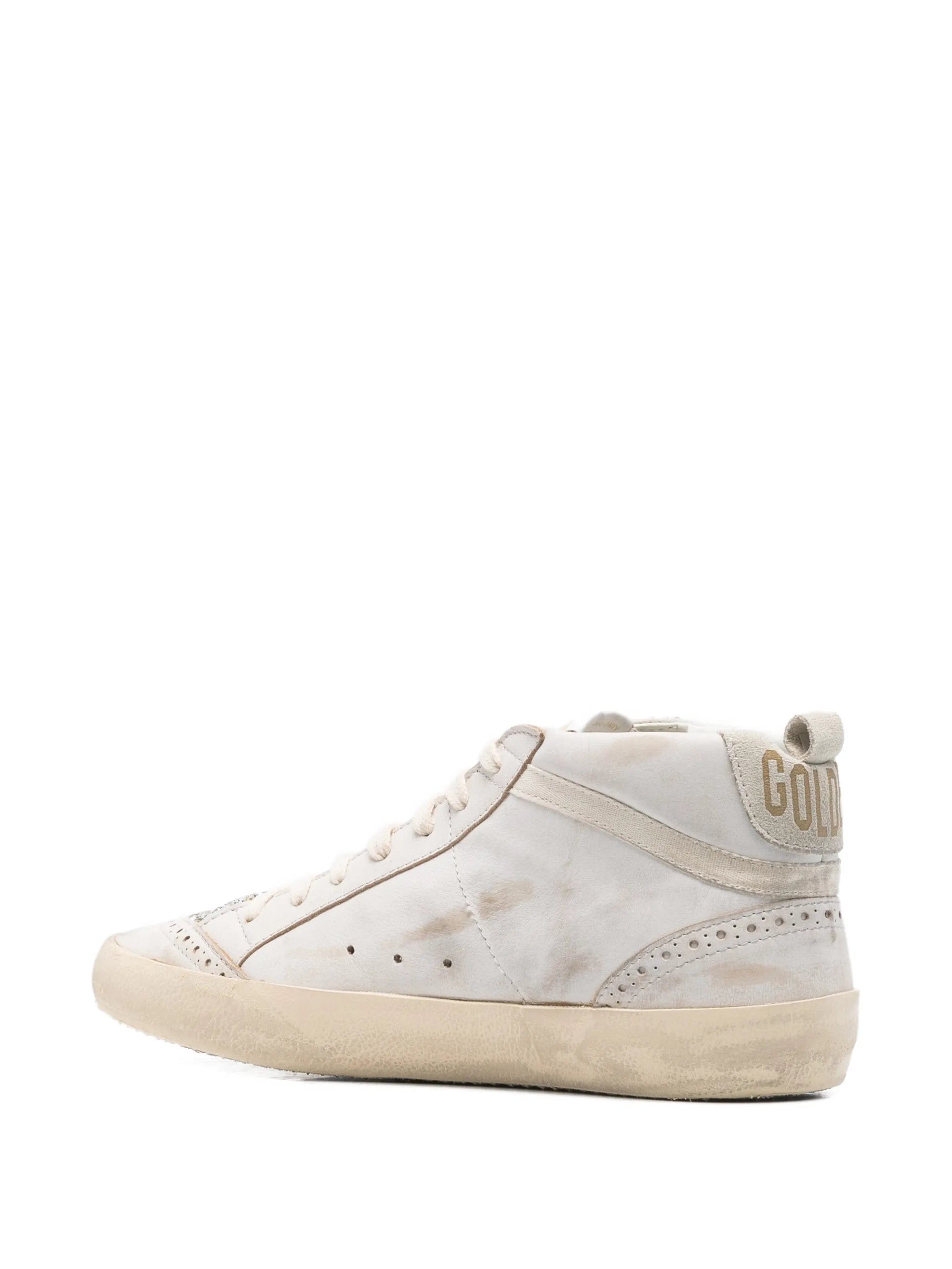 Golden Goose Mid - Star glitter - detail sneakers
