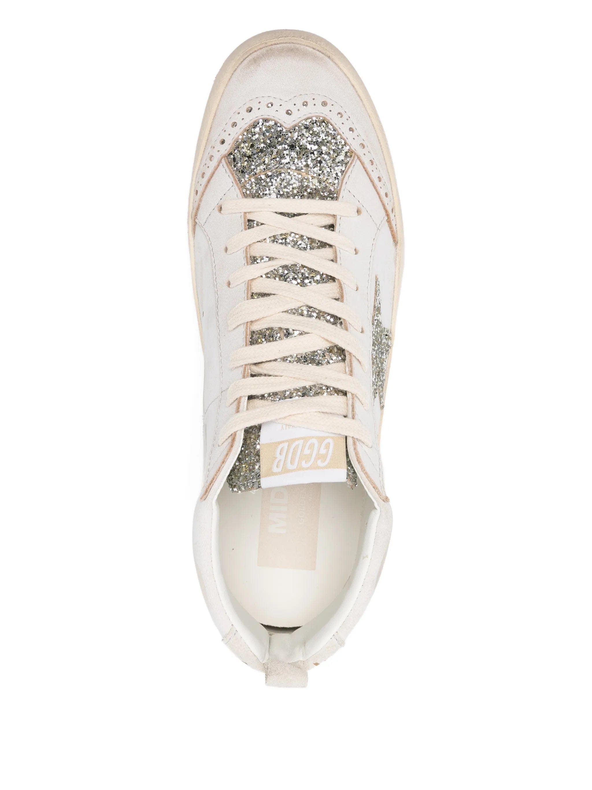 Golden Goose Mid - Star glitter - detail sneakers