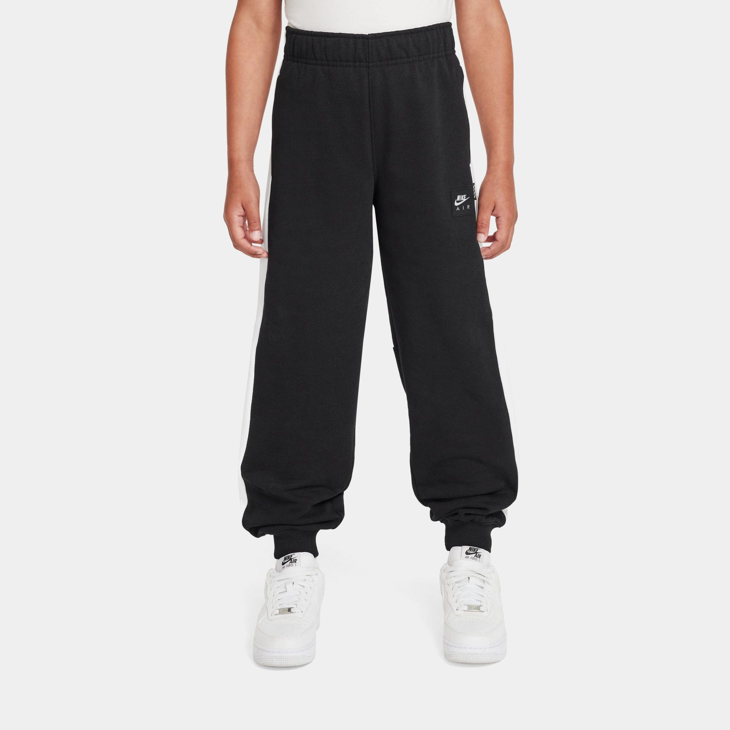 Nike Air Club Fleece Grade School Joggers (Black/White)