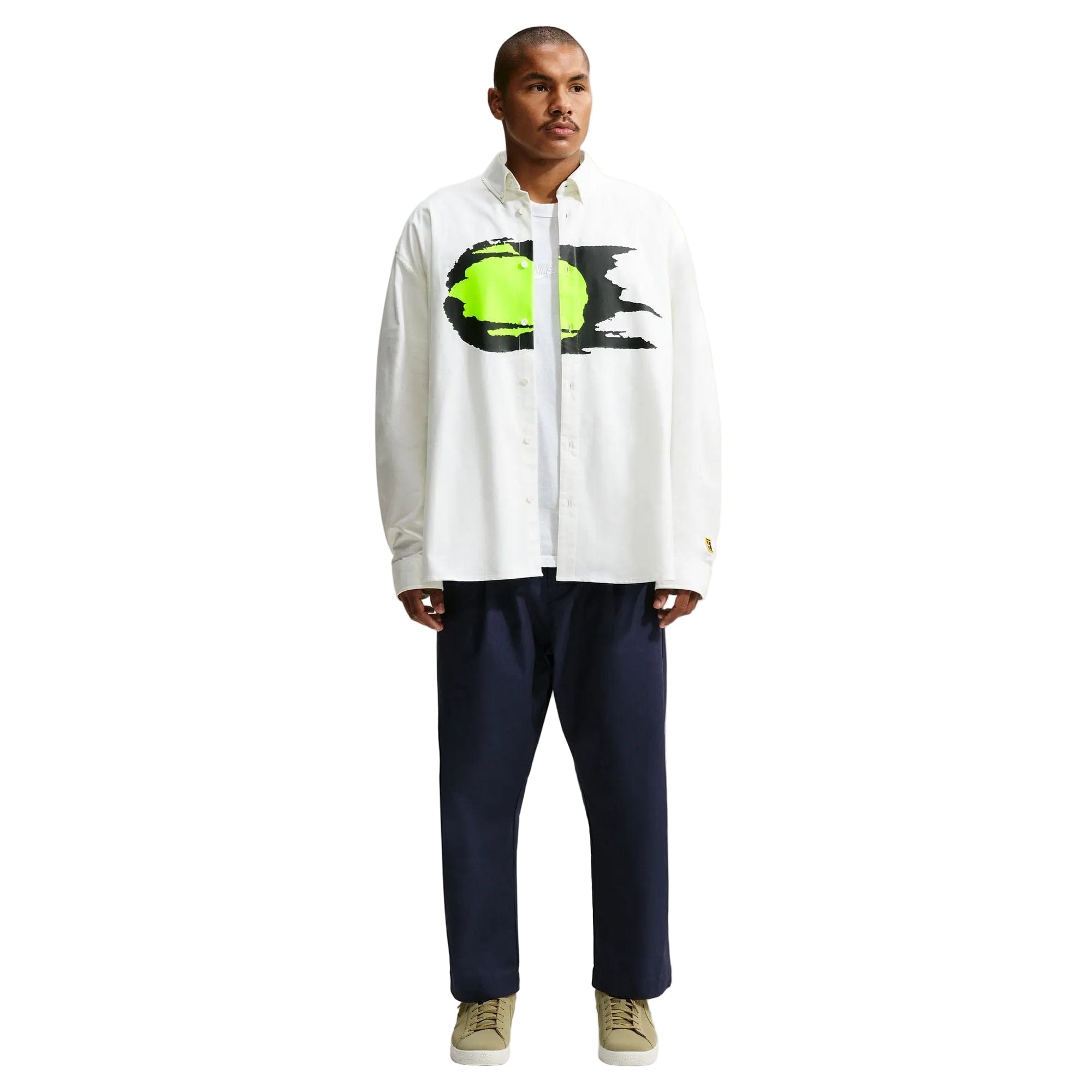 Nike Club Rules Men's Oxford Shirt (Summit White/Summit White)