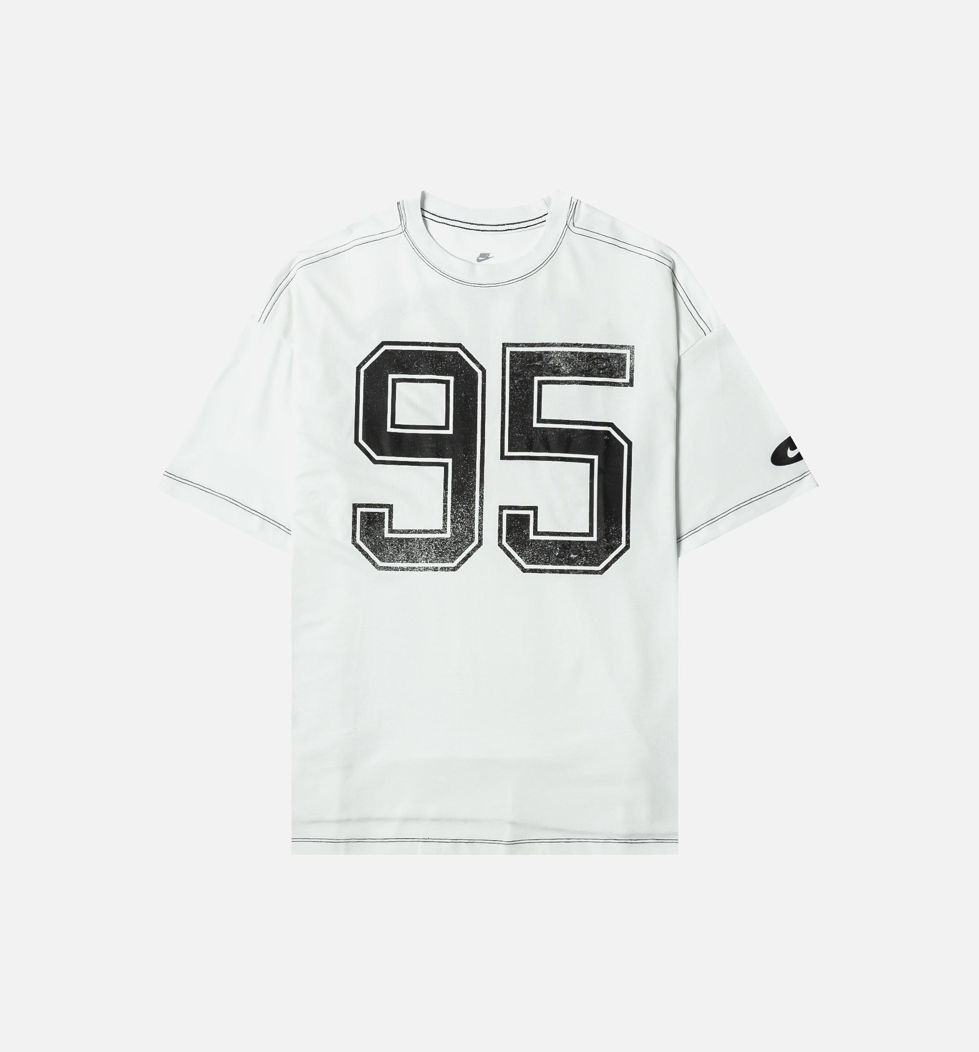 Nike NSW 95 Oversized Womens Short Sleeve Shirt - White/Black