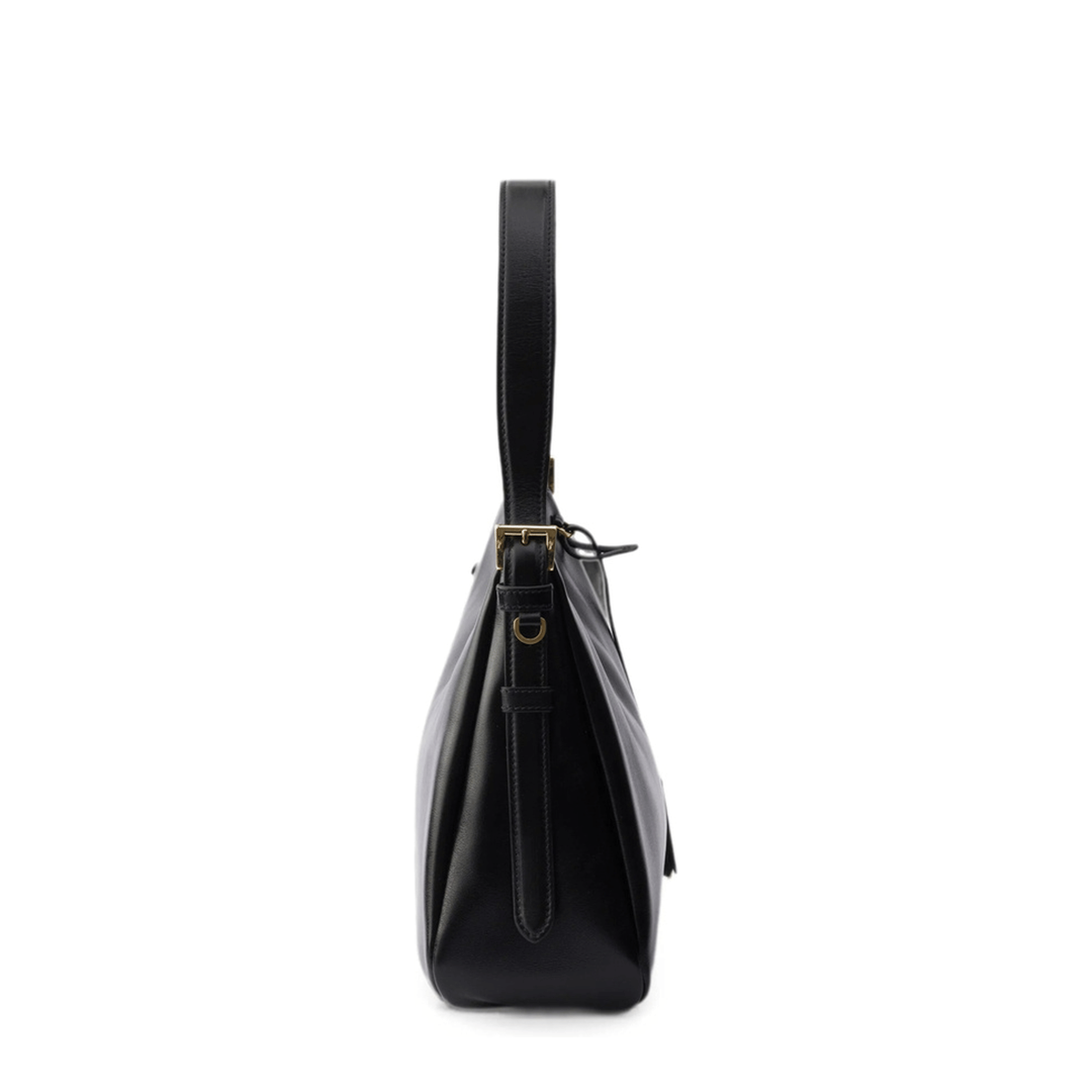 Prada Aimée Medium Calfskin Shoulder Bag - Black