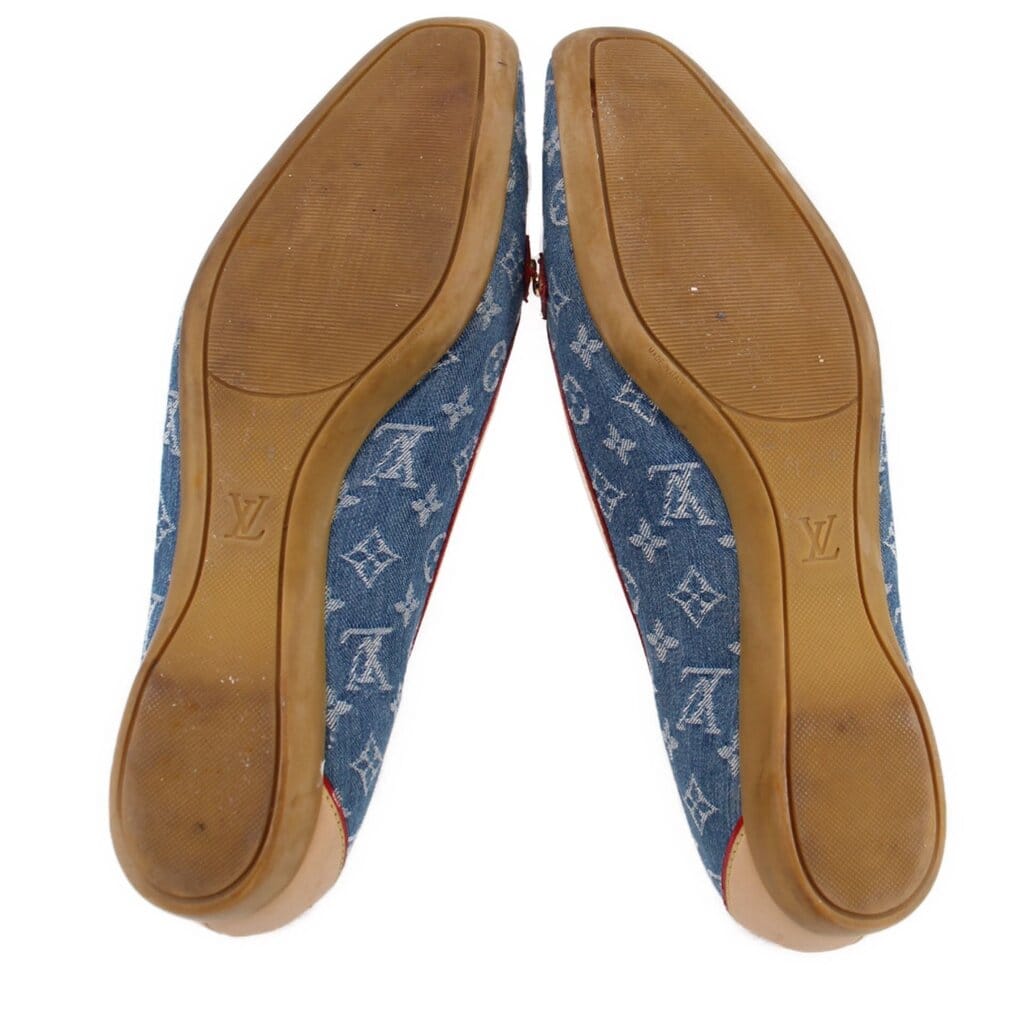 Louis Vuitton DENIM MONOGRAM LOAFERS BLUE 38.5 EU | 8.5 US