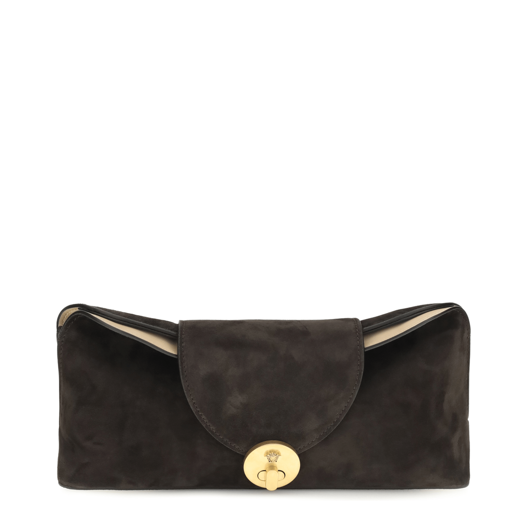 Versace Calf Leather Shoulder Bag - Brown