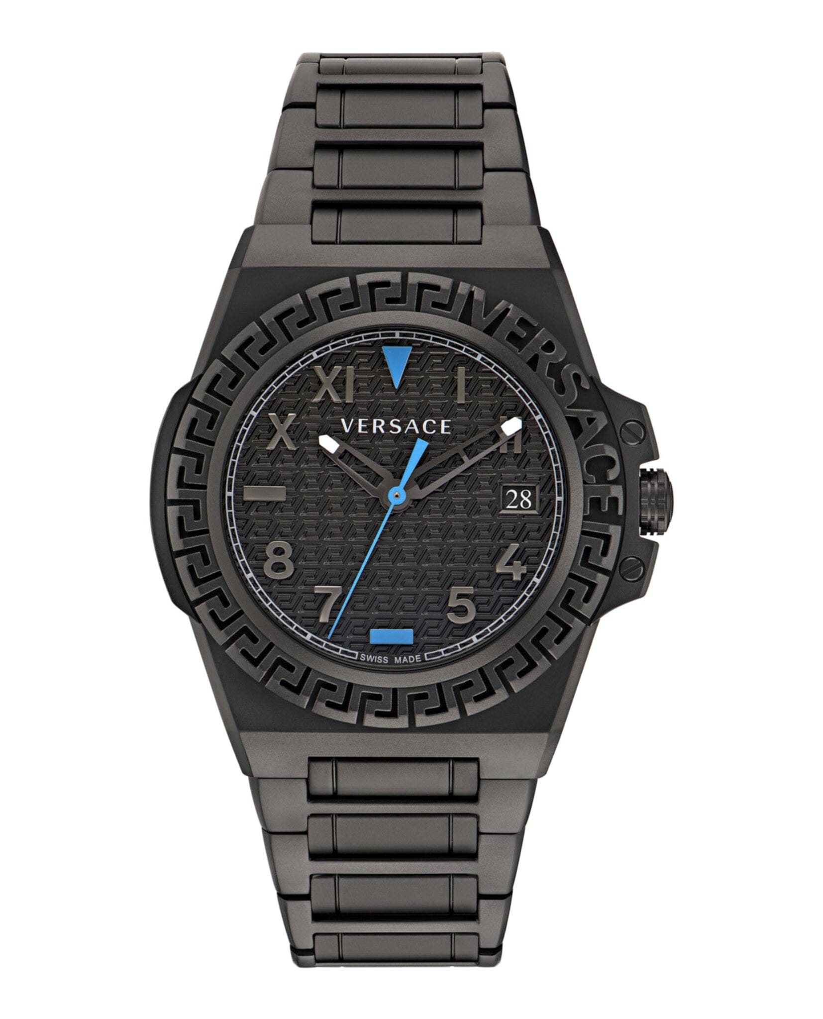 Versace Mens Greca Reaction 44 mm Bracelet Fashion Watch