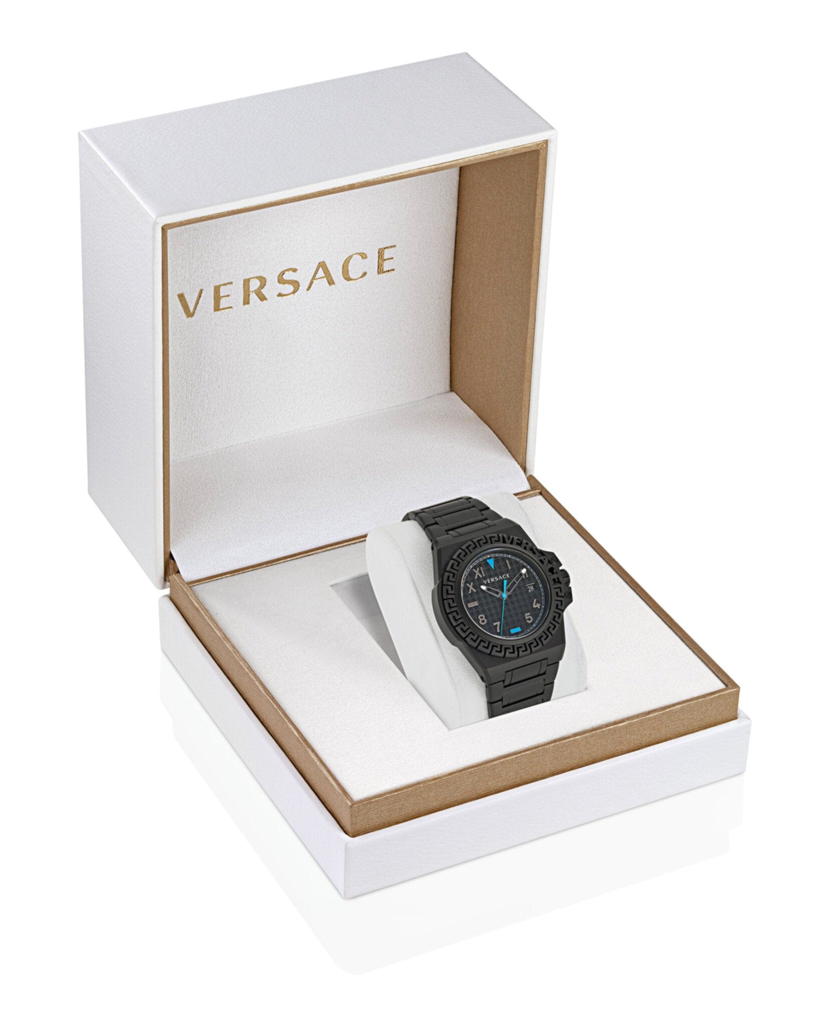 Versace Mens Greca Reaction 44 mm Bracelet Fashion Watch