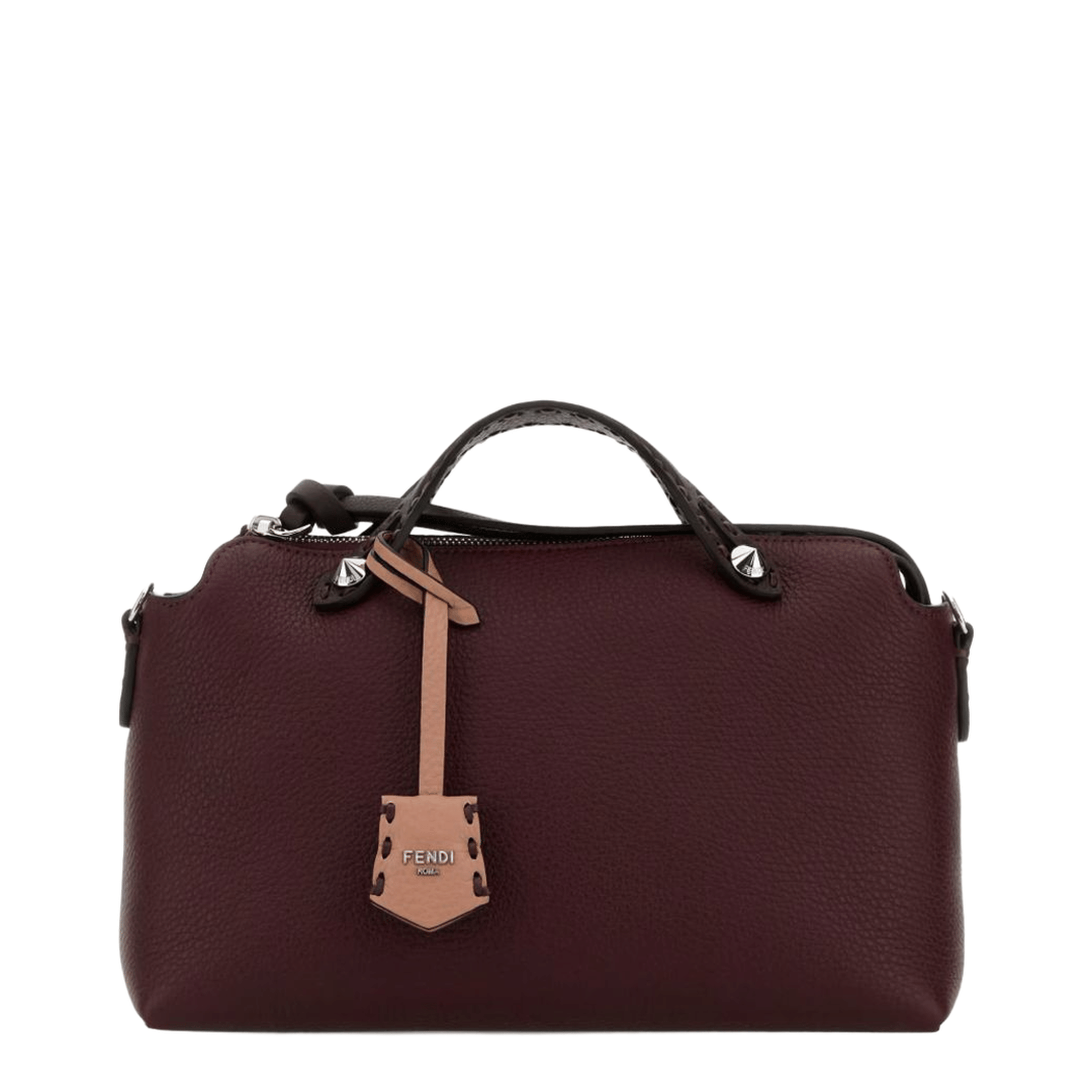 Fendi By The Way Soft Medium Calf Leather Handbag - Grape