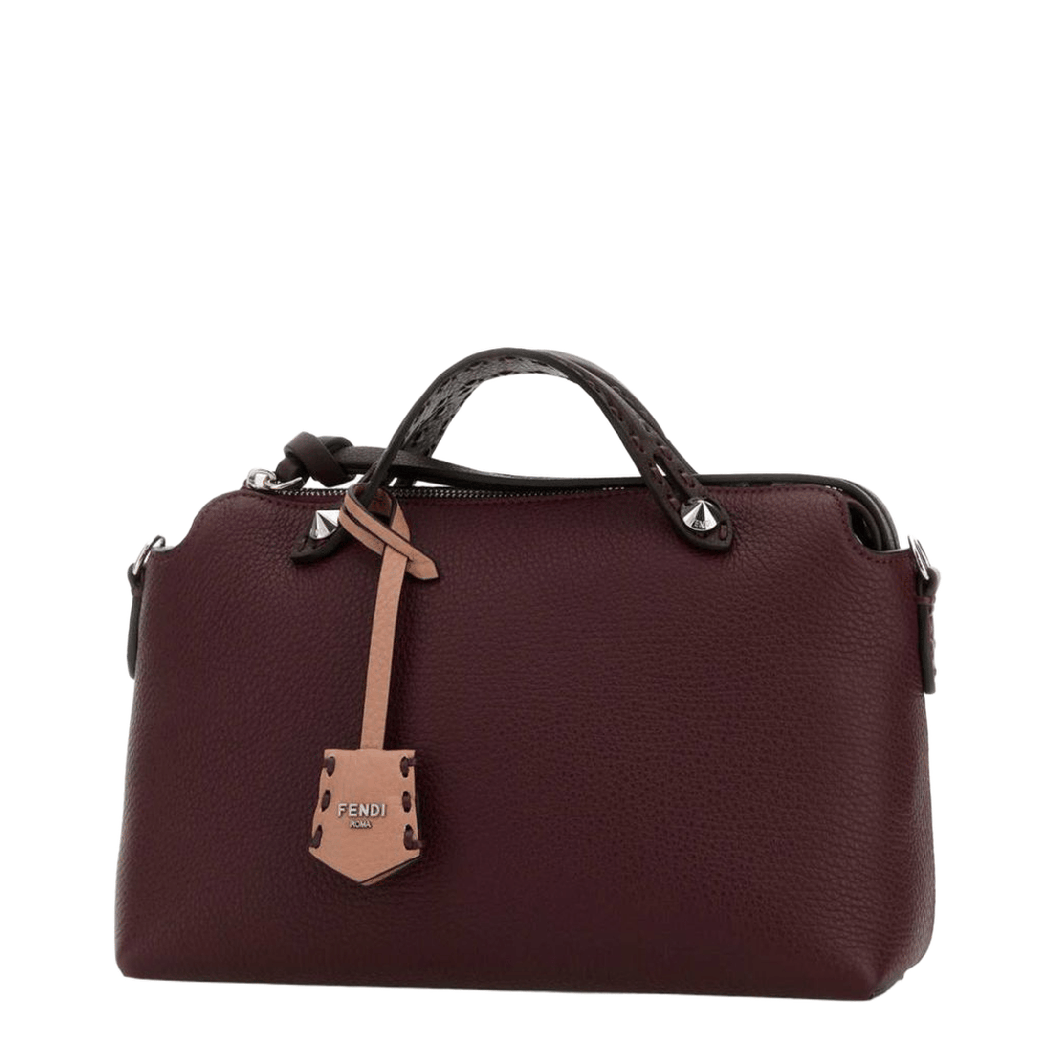 Fendi By The Way Soft Medium Calf Leather Handbag - Grape