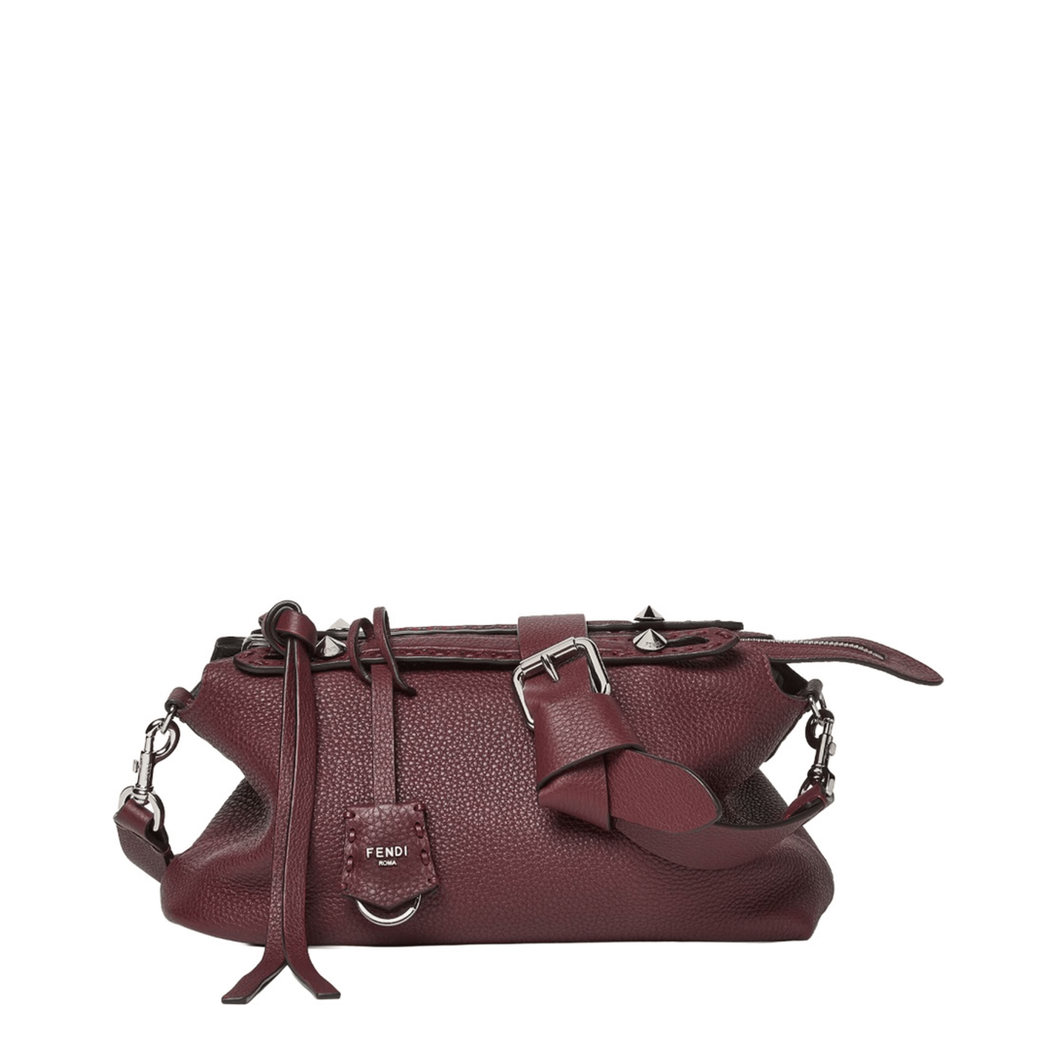 Fendi By The Way Selleria Medium Leather Handbag - Mirto + Dark Nut + Palladium (Multicolor)