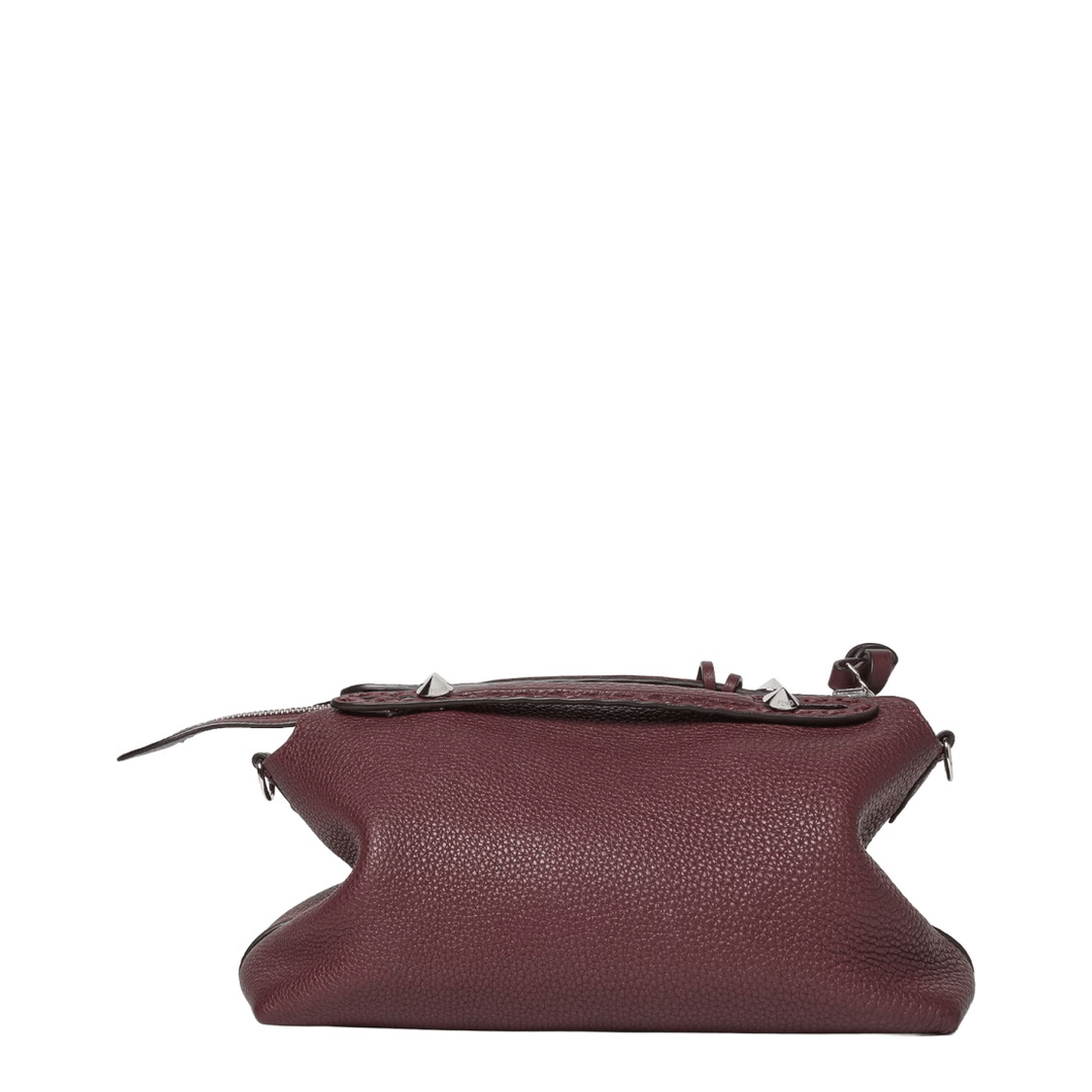 Fendi By The Way Selleria Medium Leather Handbag - Mirto + Dark Nut + Palladium (Multicolor)