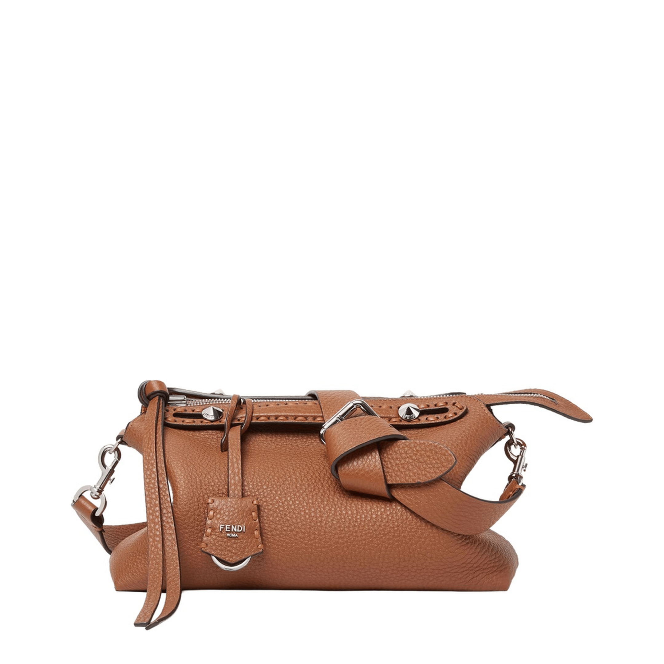 Fendi By The Way Selleria Medium Calf Leather Handbag - Brown