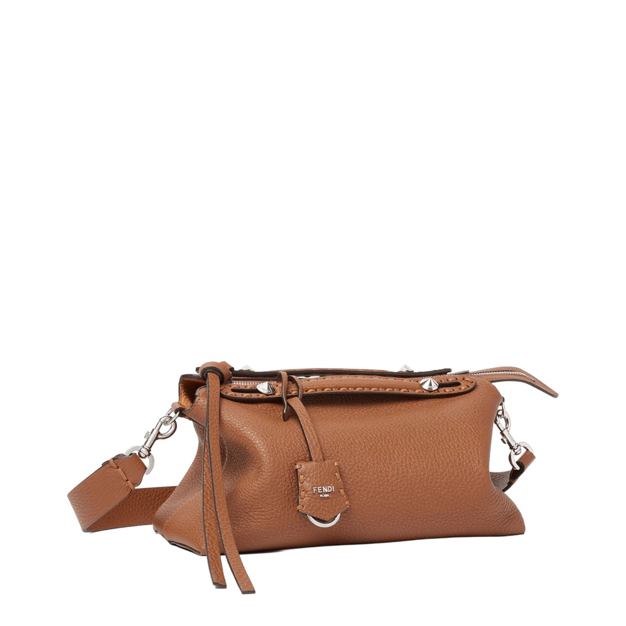 Fendi By The Way Selleria Medium Calf Leather Handbag - Brown