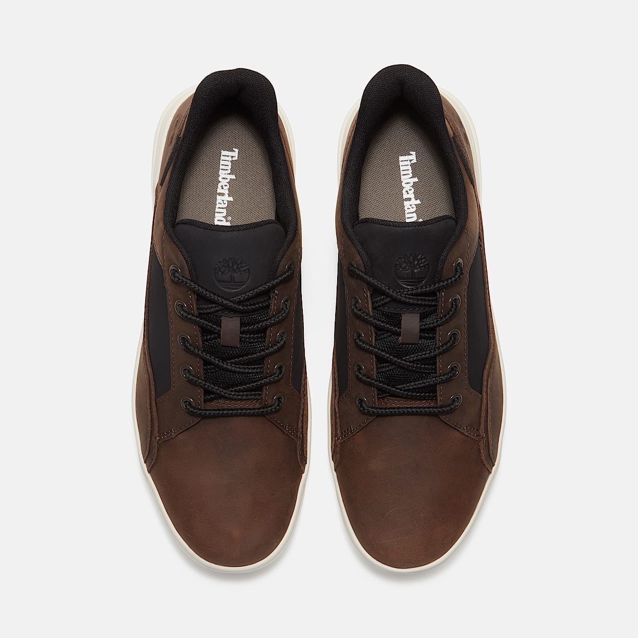 Timberland Men’s Allston Low Lace - Up Sneaker Dark Brown Full - Grain