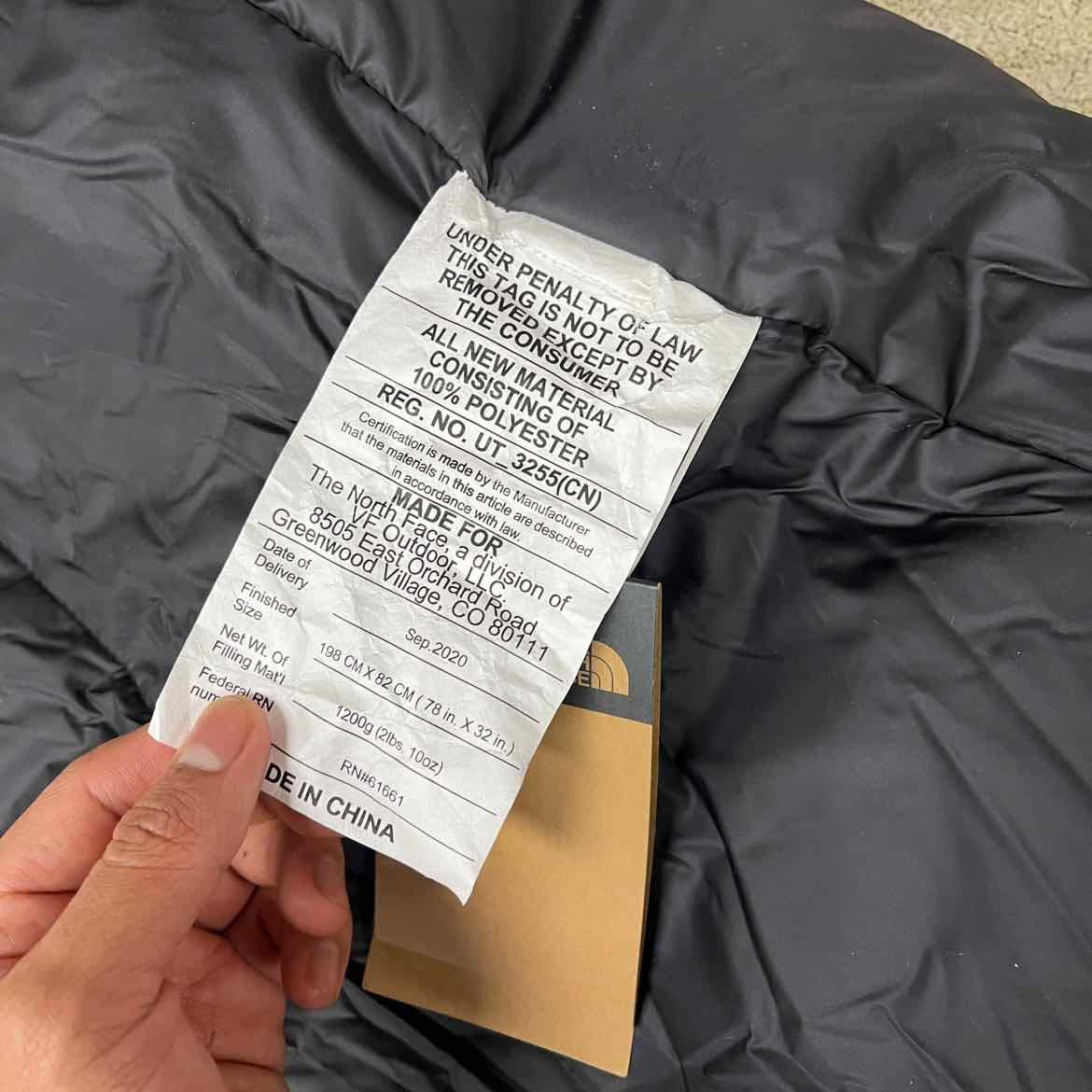 Supreme Sleeping Bag TNF S LOGO BLACK 2020 New Black Size OS