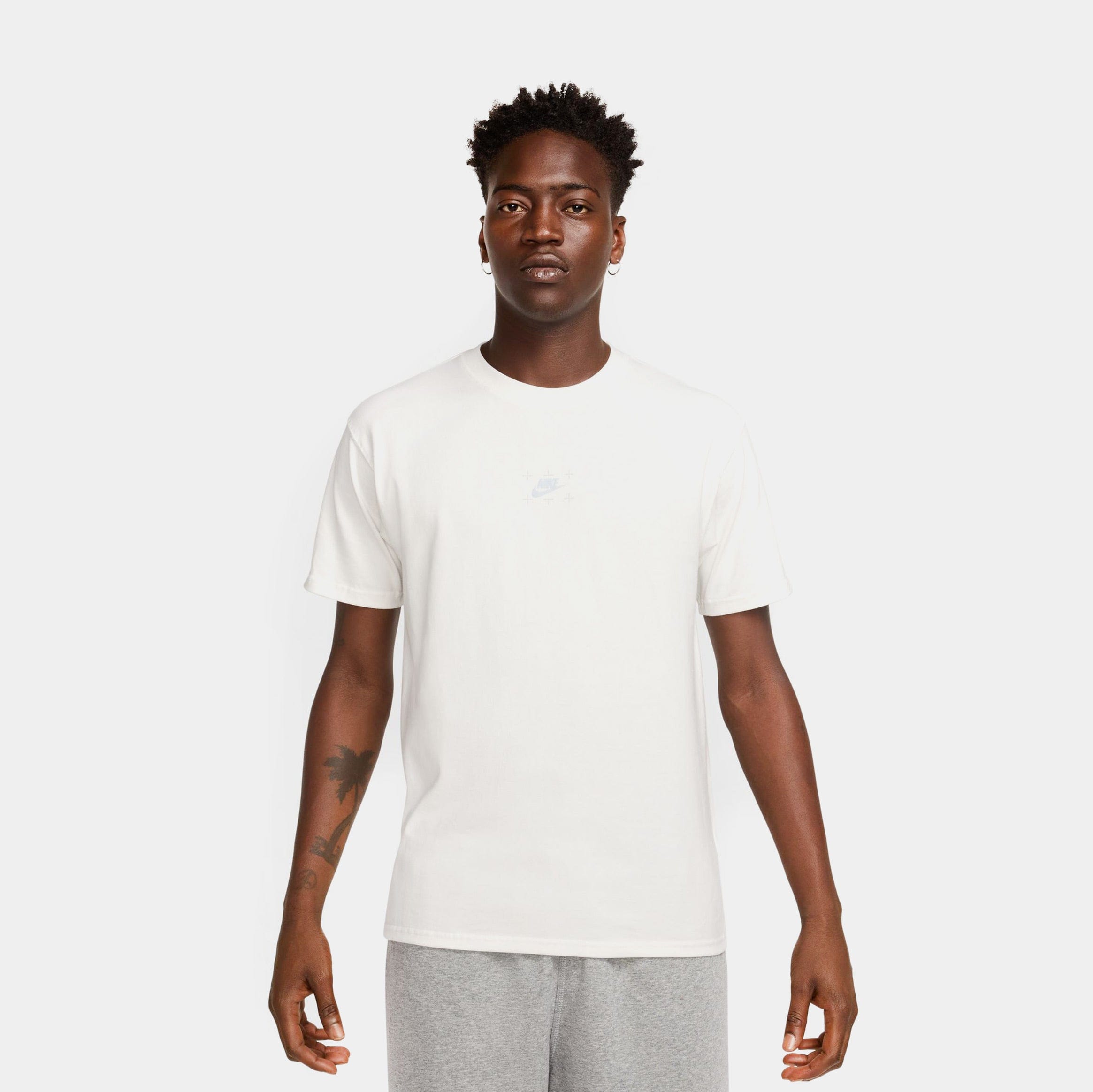 Nike NSW Max 90 C1TY Mens Short Sleeve Shirt (White/White)
