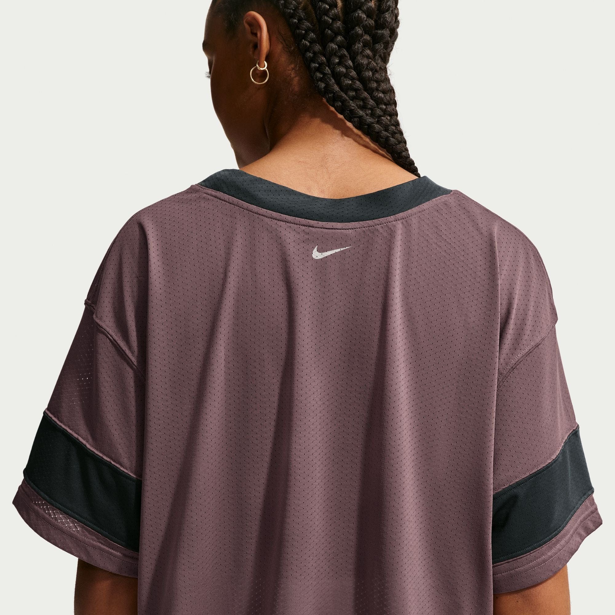 Nike Sportswear Women's Oversized Cropped Jersey Smoke Grey
