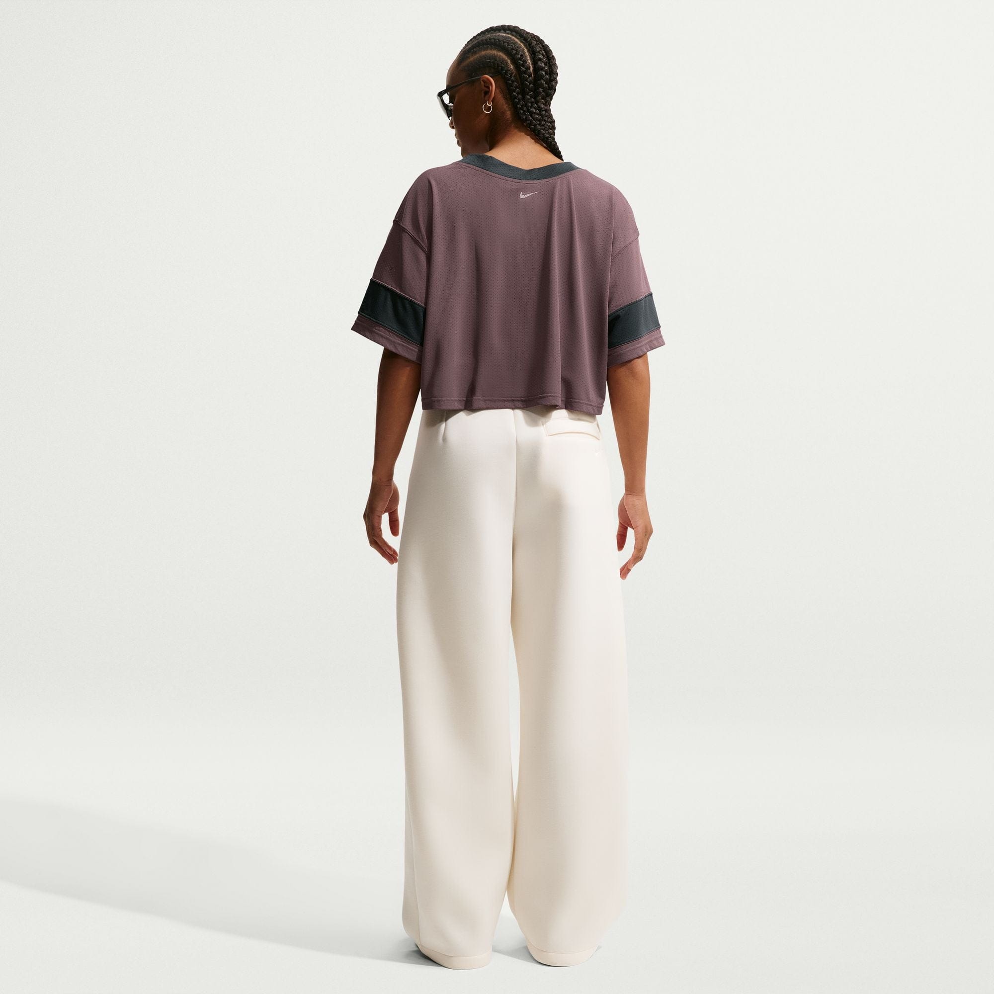 Nike Sportswear Women's Oversized Cropped Jersey Smoke Grey