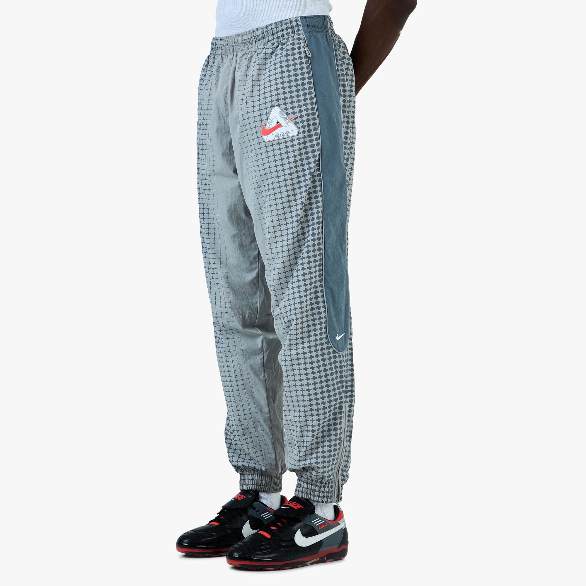 Nike x England x Palace Tracksuit Bottoms Pewter Grey / Cool Grey - Bright Crimson