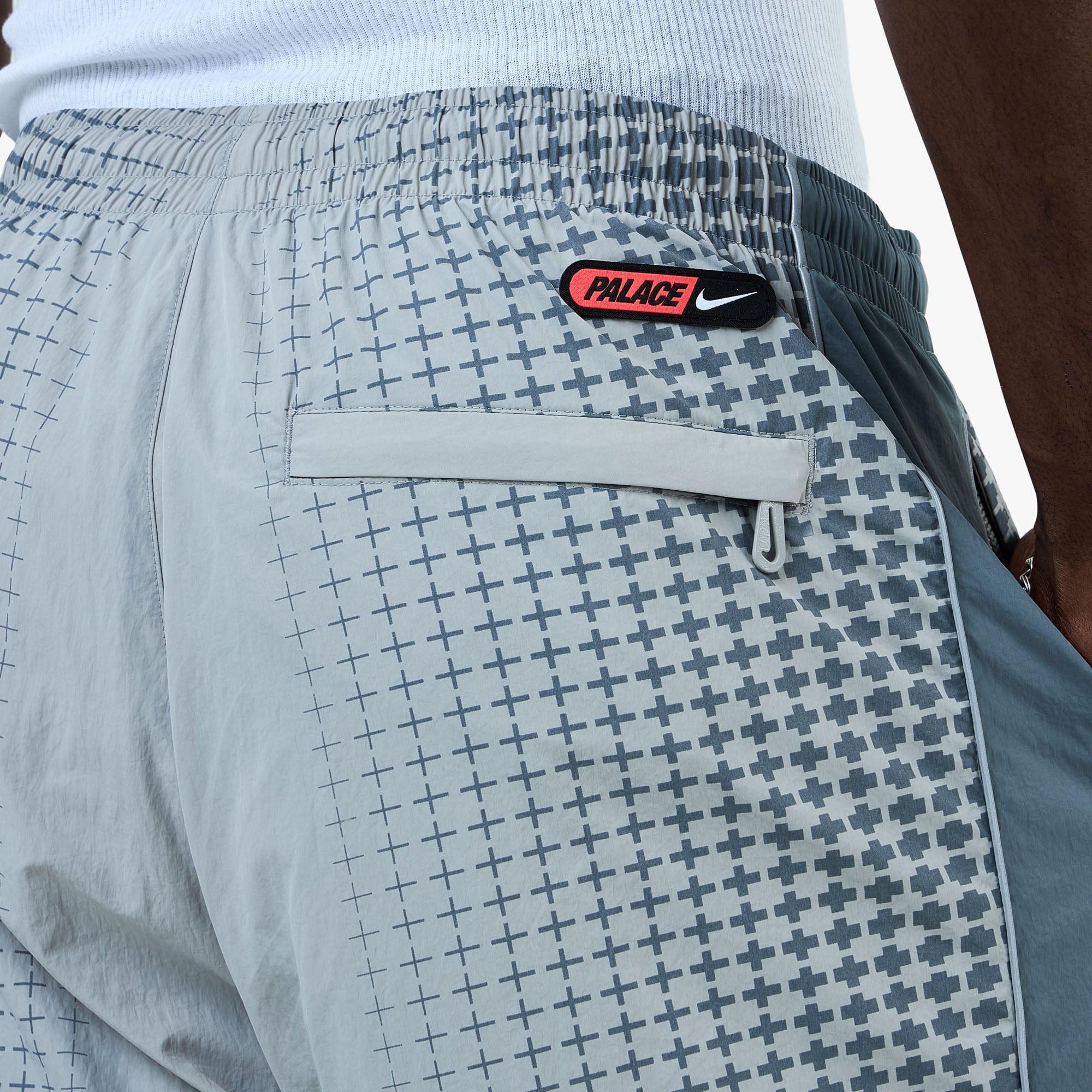 Nike x England x Palace Tracksuit Bottoms Pewter Grey / Cool Grey - Bright Crimson