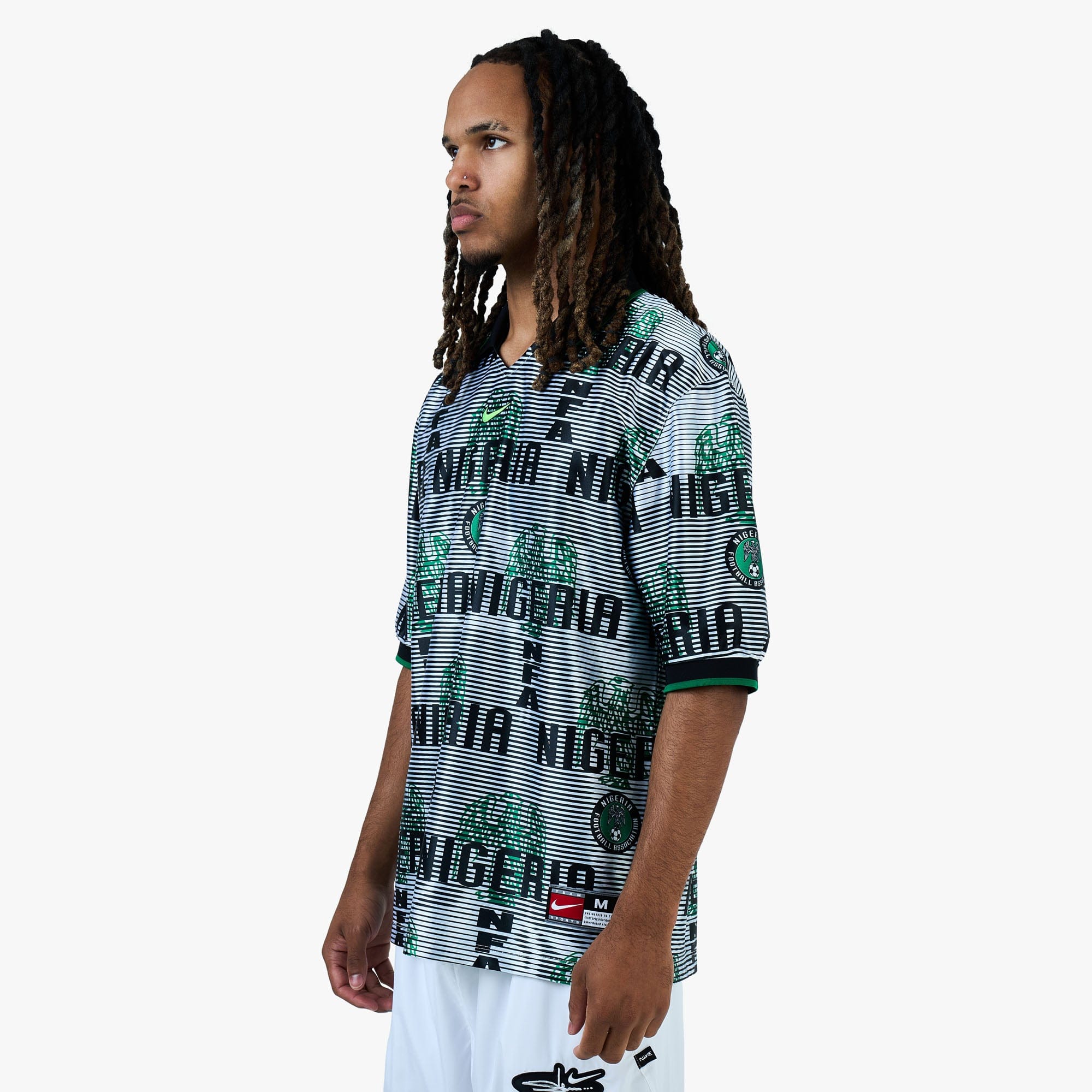 Nike Nigeria Energy Jersey White / Black - Pine Green