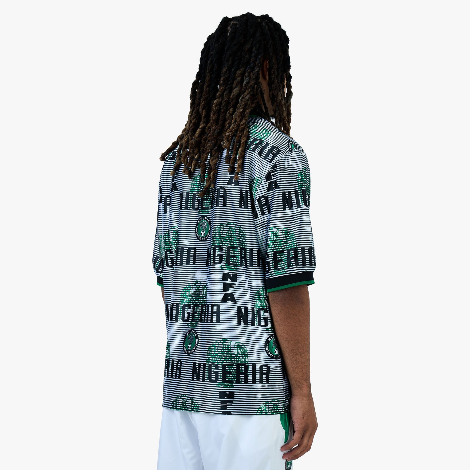 Nike Nigeria Energy Jersey White / Black - Pine Green