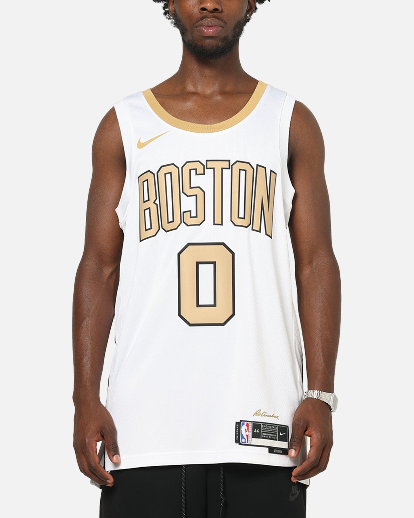 Nike Jayson Tatum Boston Celtics #0 City Edition Dri - FIT NBA Swingman Jersey White
