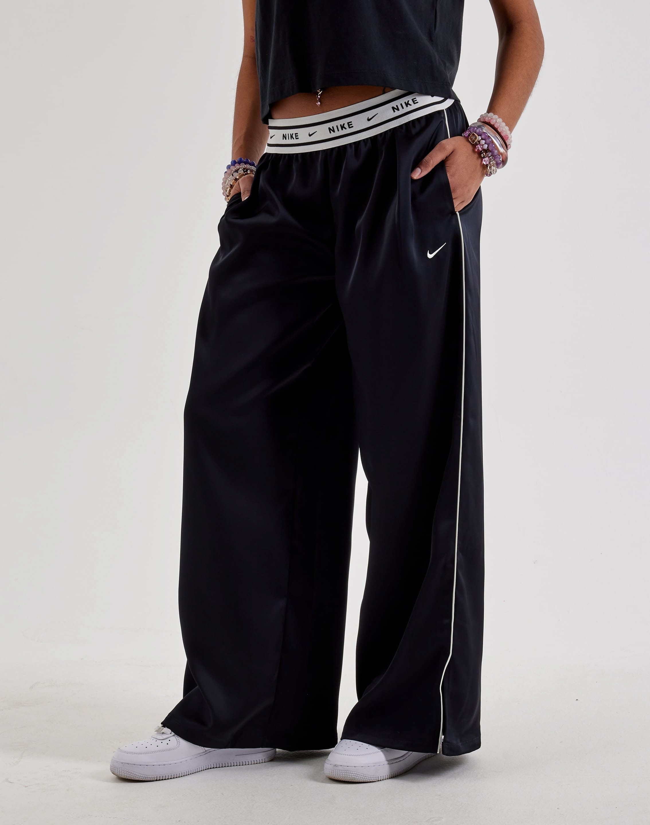 Nike Sportswear Loose Mid - Rise Satin Pants
