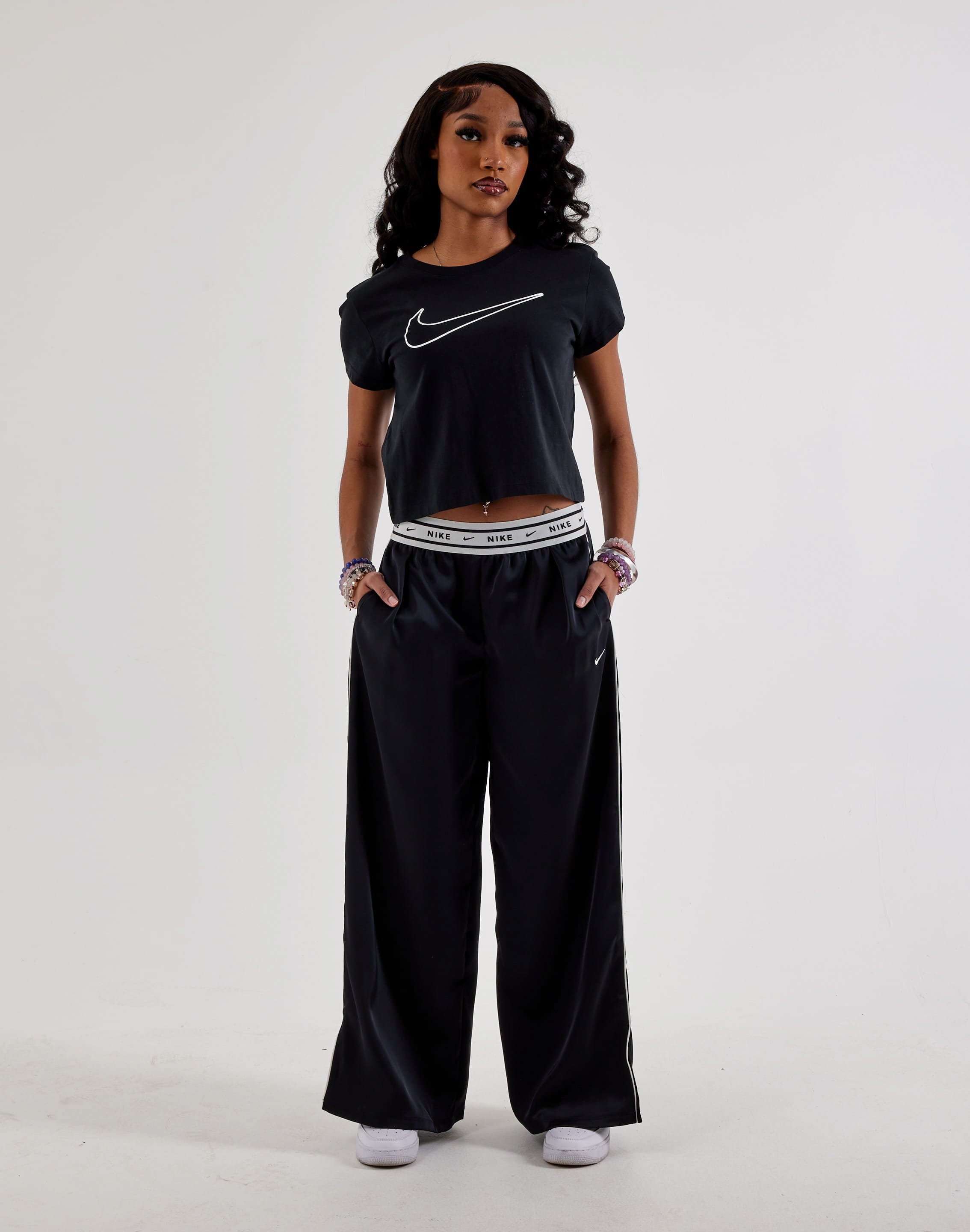 Nike Sportswear Loose Mid - Rise Satin Pants