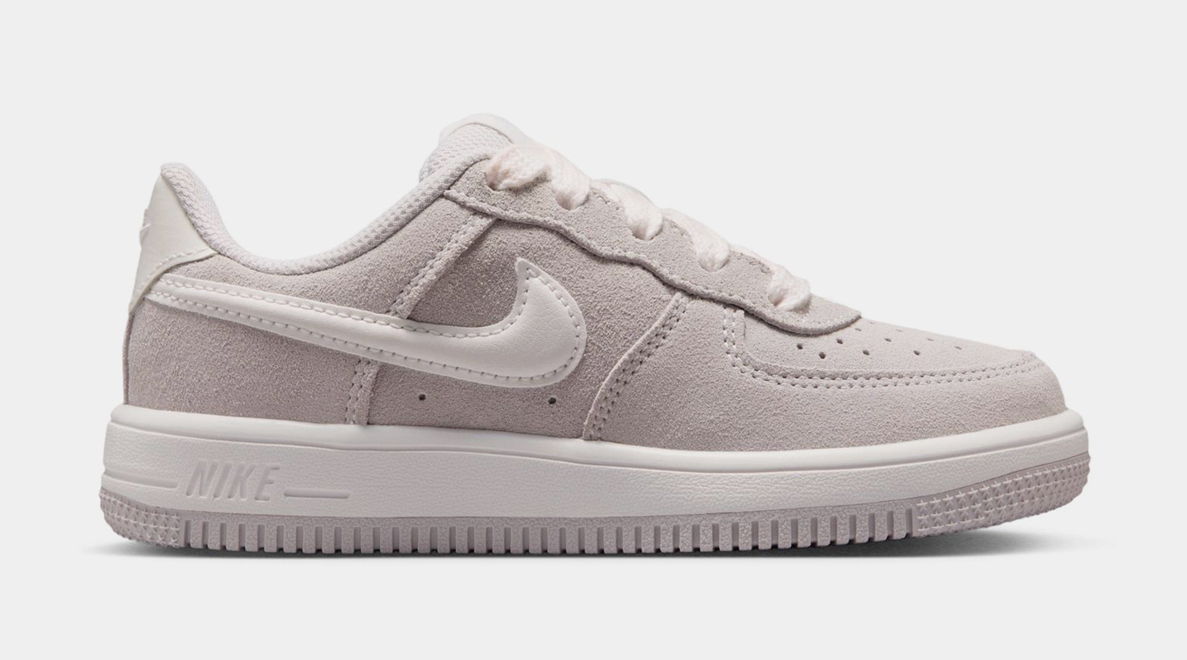 Nike Force 1 Low Preschool Lifestyle Shoes (Vast Grey/Sail)