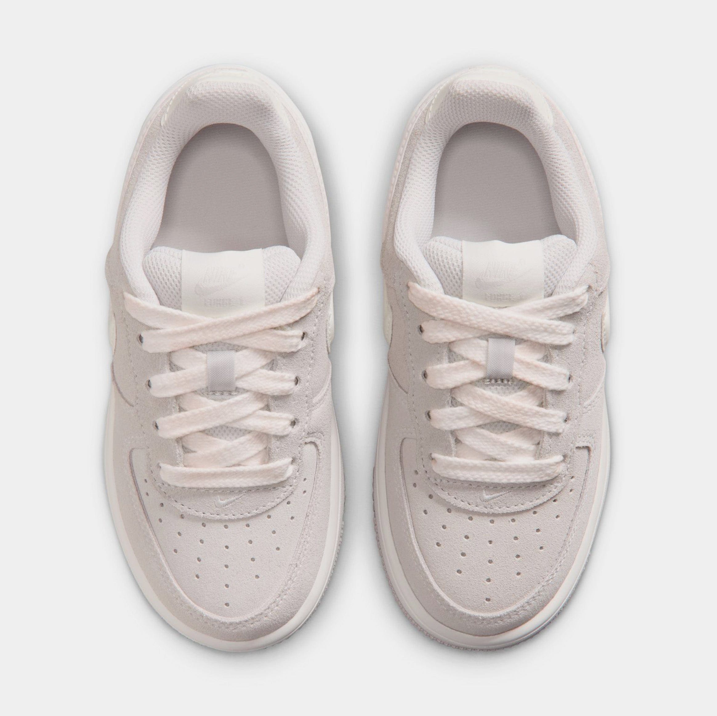Nike Force 1 Low Preschool Lifestyle Shoes (Vast Grey/Sail)