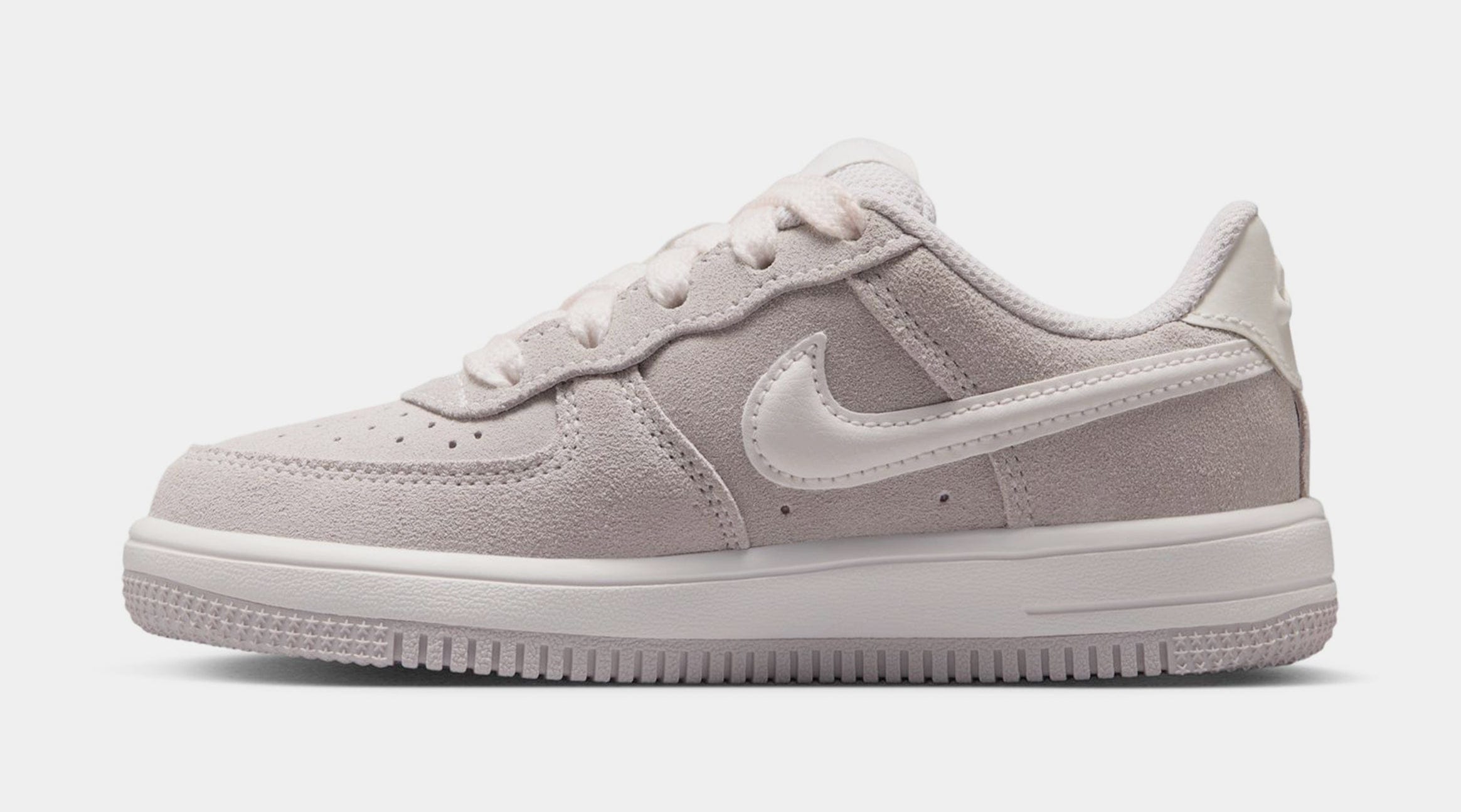 Nike Force 1 Low Preschool Lifestyle Shoes (Vast Grey/Sail)