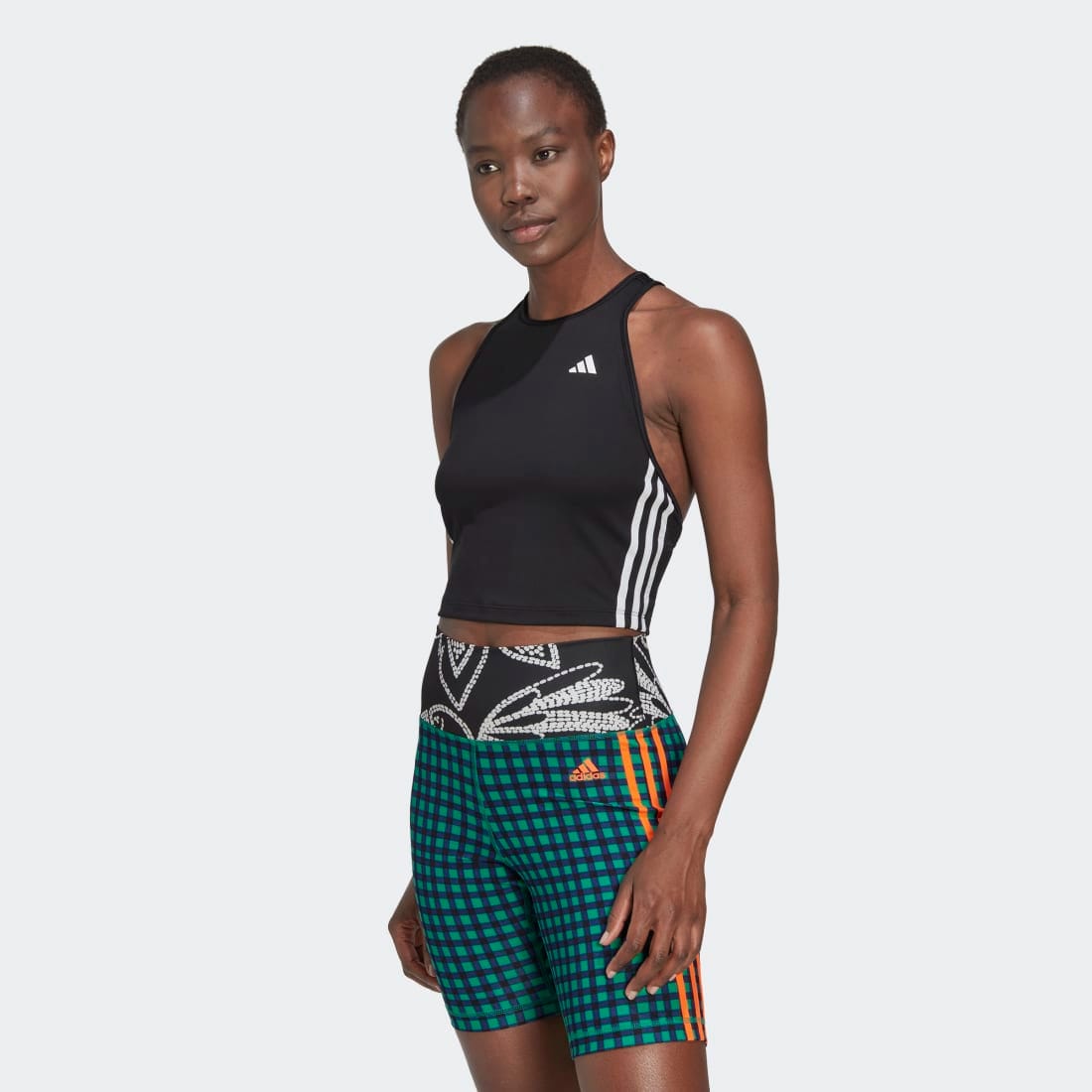 adidas AEROREADY Made for Training 3 - Stripes Crop Top Women's Tank