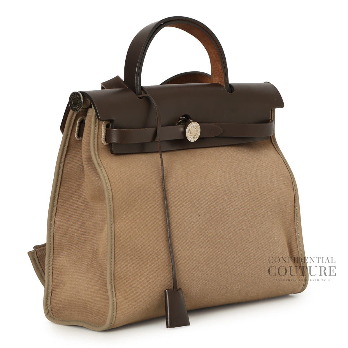 Hermes Herbag Zip 31 Étoupe / Ébène Bag