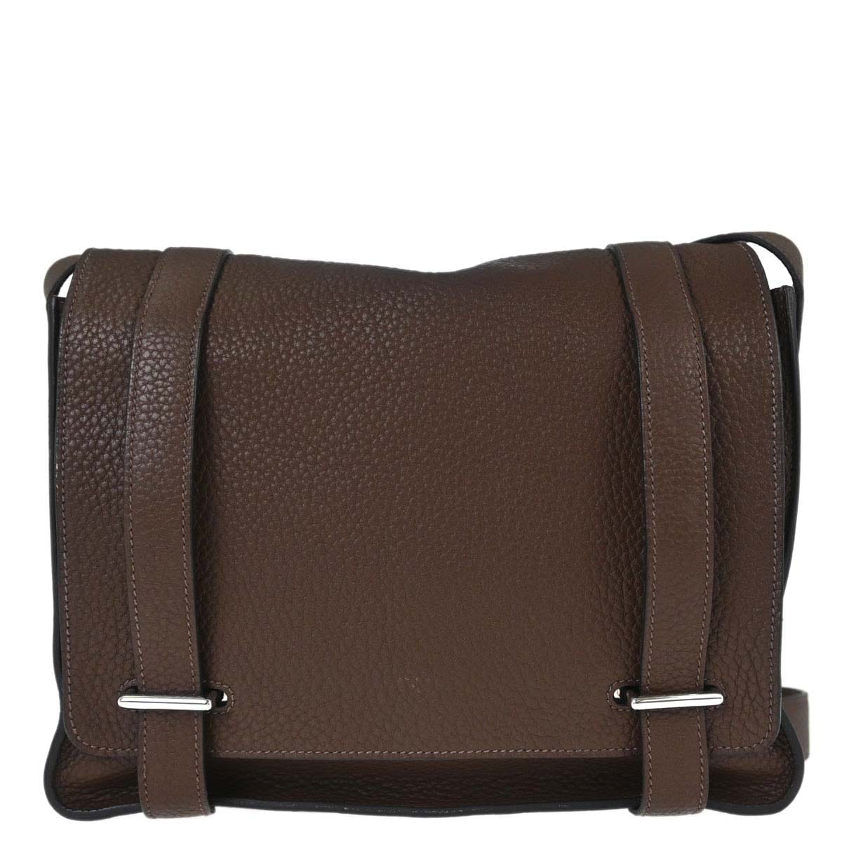 Hermes Terre Taurillon Clemence Steve Caporal 27 Shoulder Bag